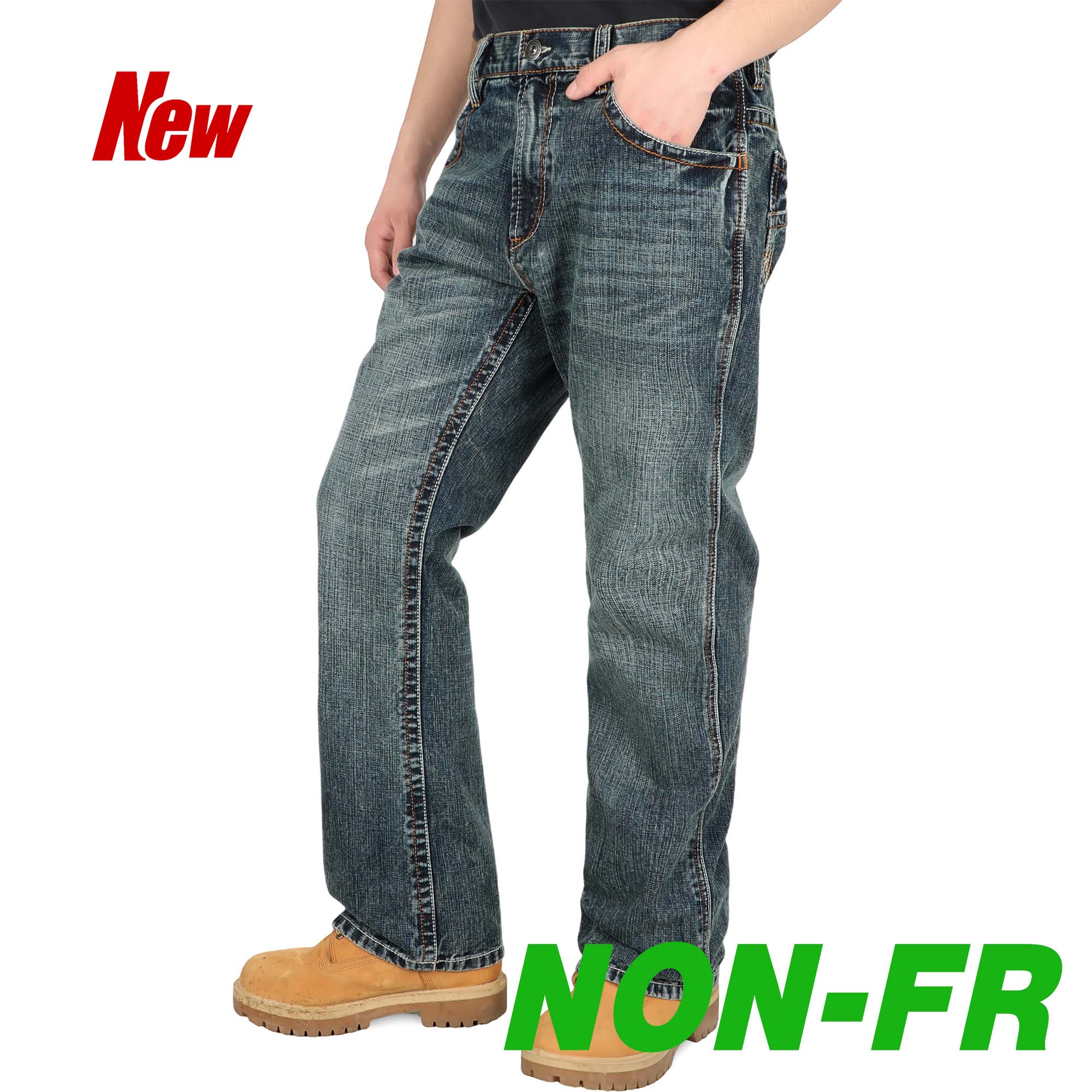 13.5OZ Heavywight Dura-Rugged Slub Denim Jeans(NON-FR)-PN072Q