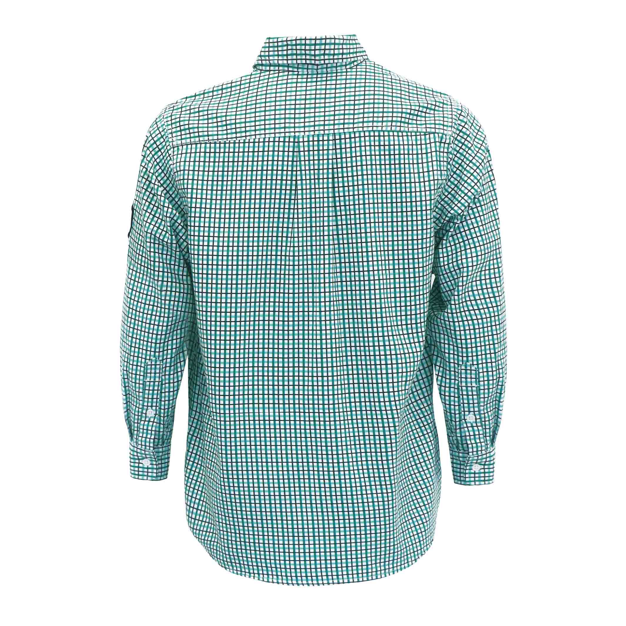 6.5OZ Classic Printed Plaid Shirts With Button-0816