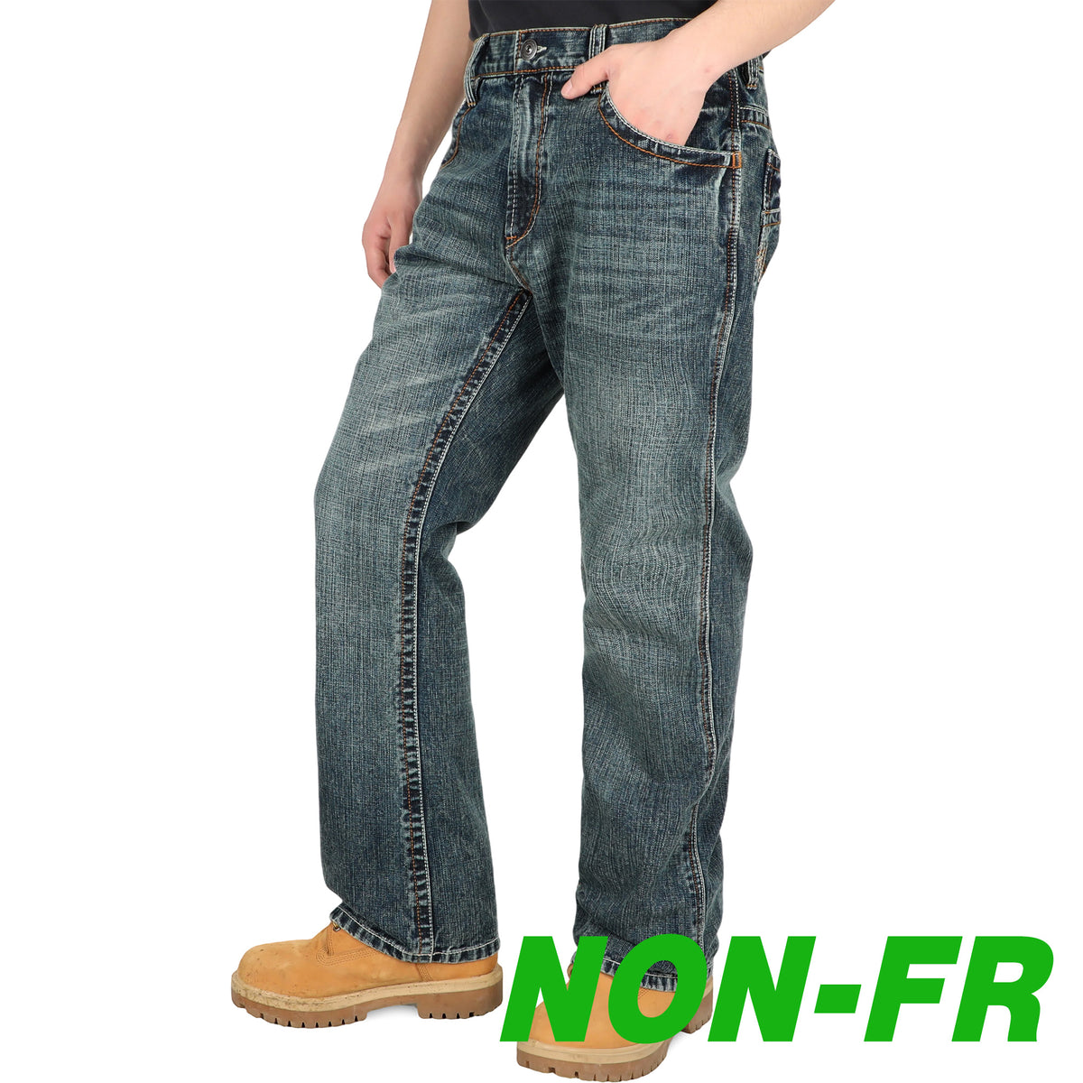 13.5 oz Heavywight Dura-Rugged Slub Denim Jeans(NON-FR)