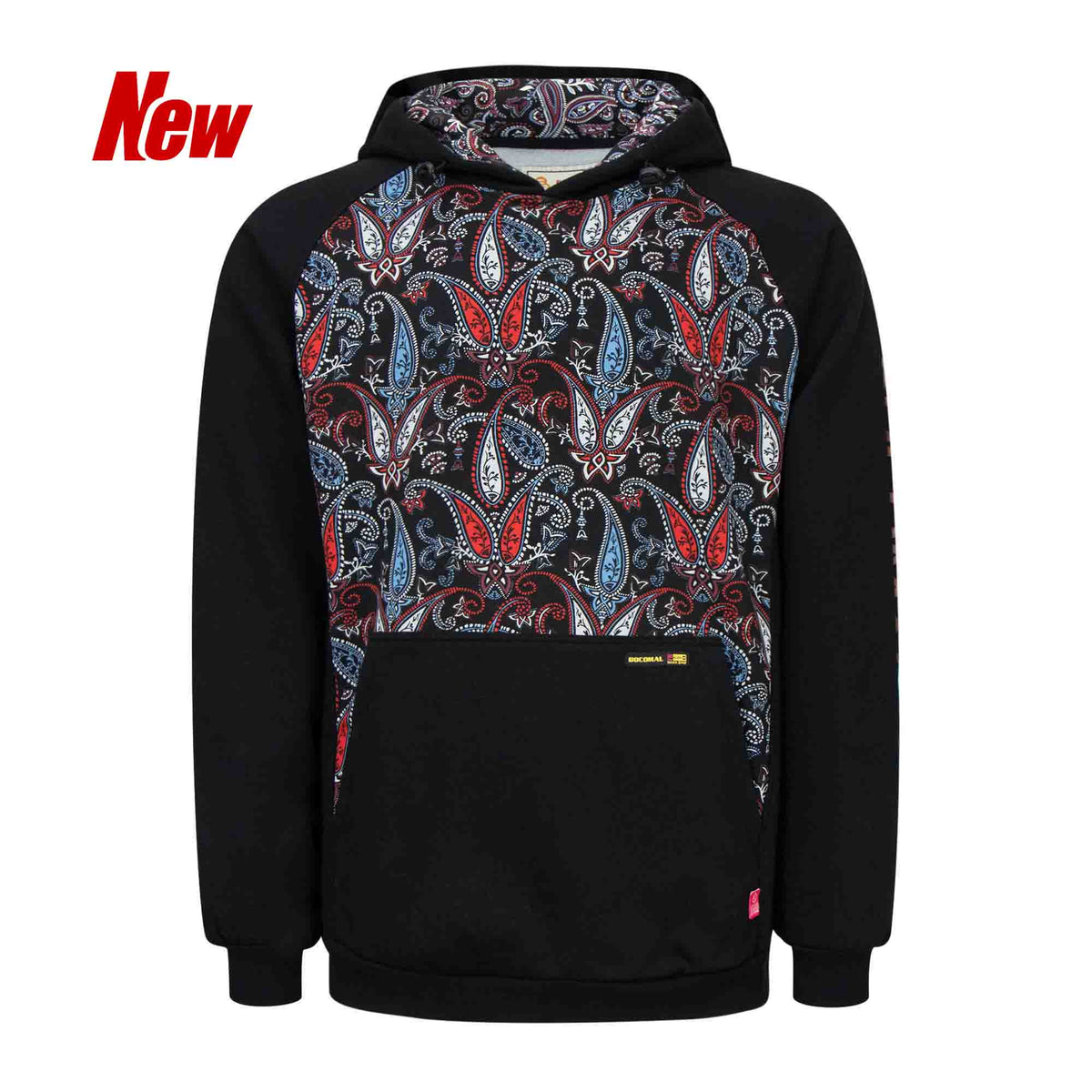 10.5 oz Midweight Paisley Print FR Pullover Hoodie