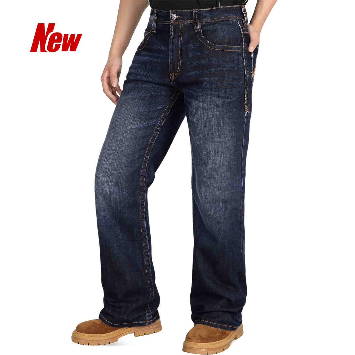 14 oz Heavyweight Dura-Rugged Denim Relaxed Fit Boot Cut FR Jeans