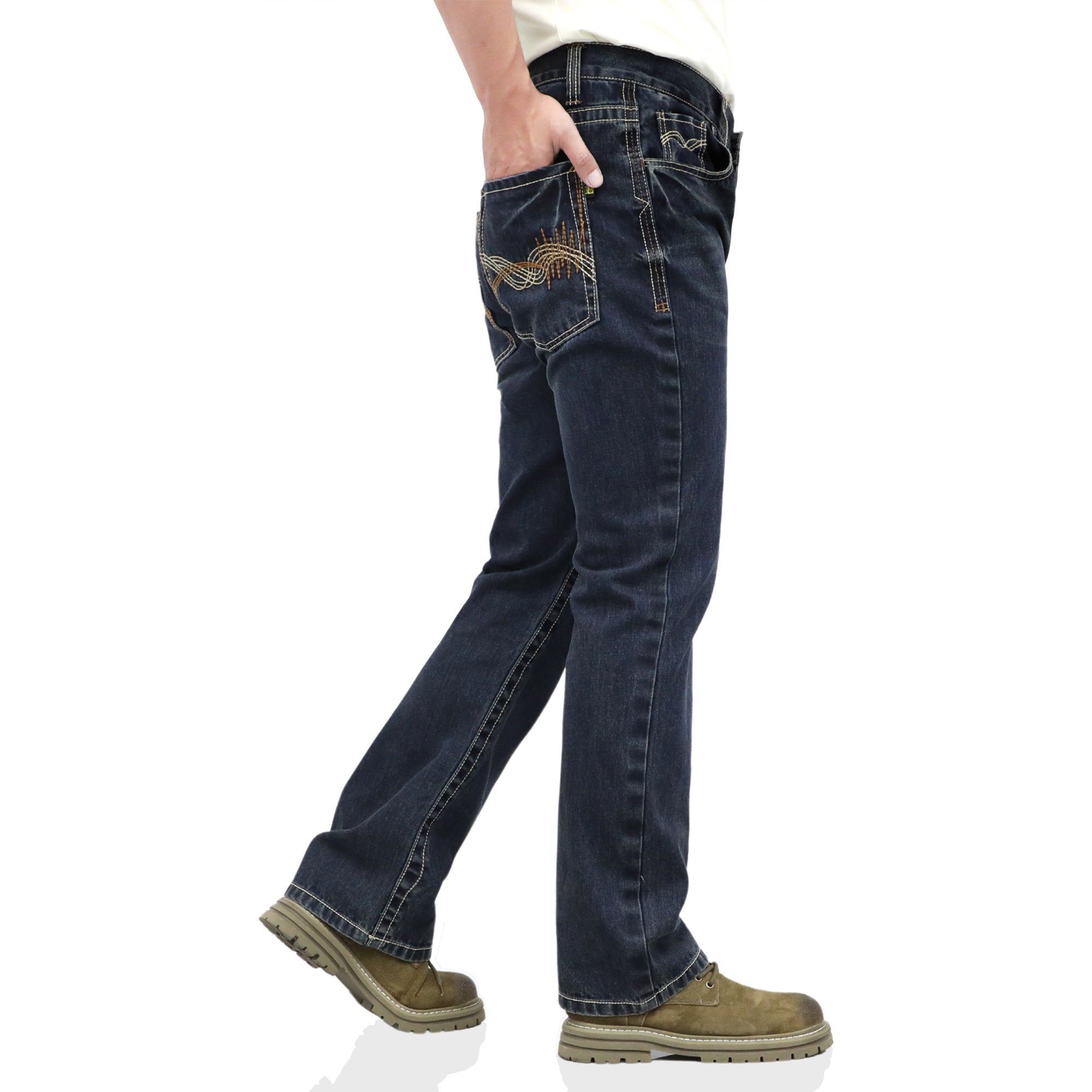 10OZ Midweight EX-Soft Relaxed Boot Vintage Washed FR Jeans-8306