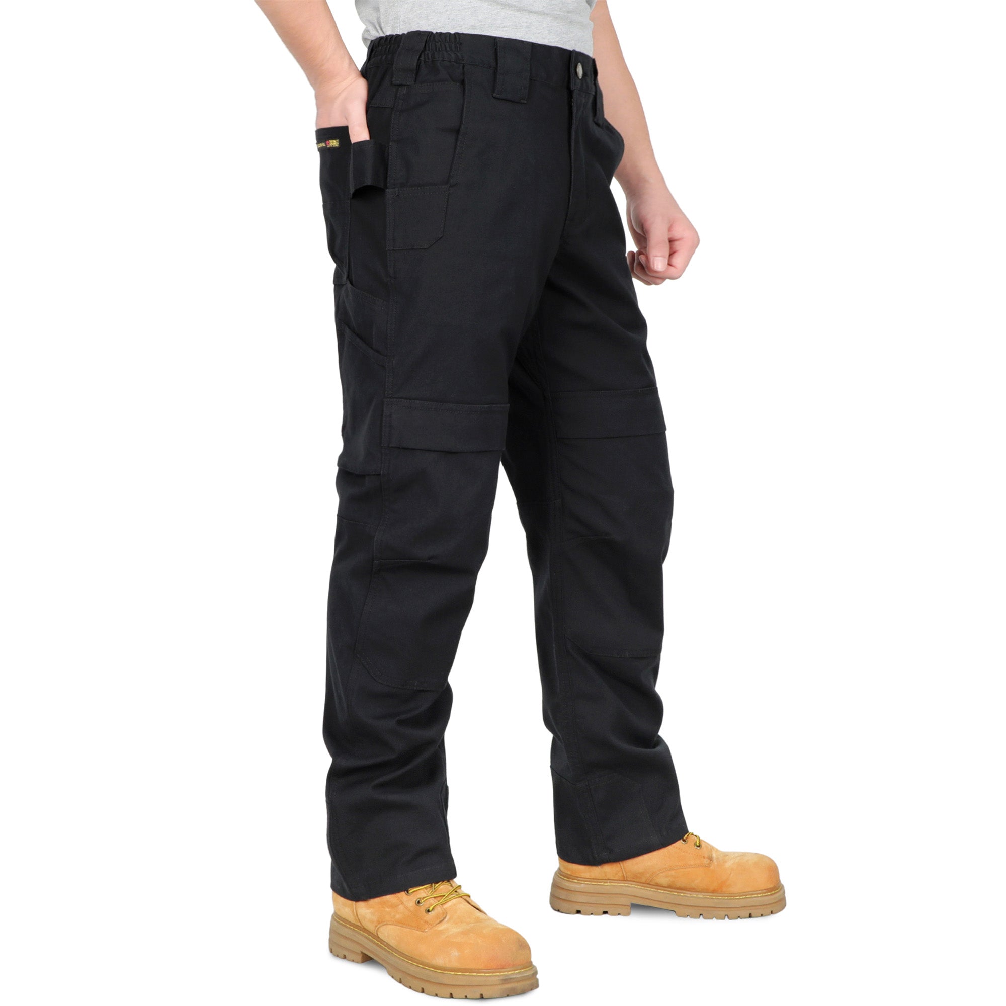8.5OZ Midweight Relaxed Fit Stretch Canvas Cargo Pants-8632
