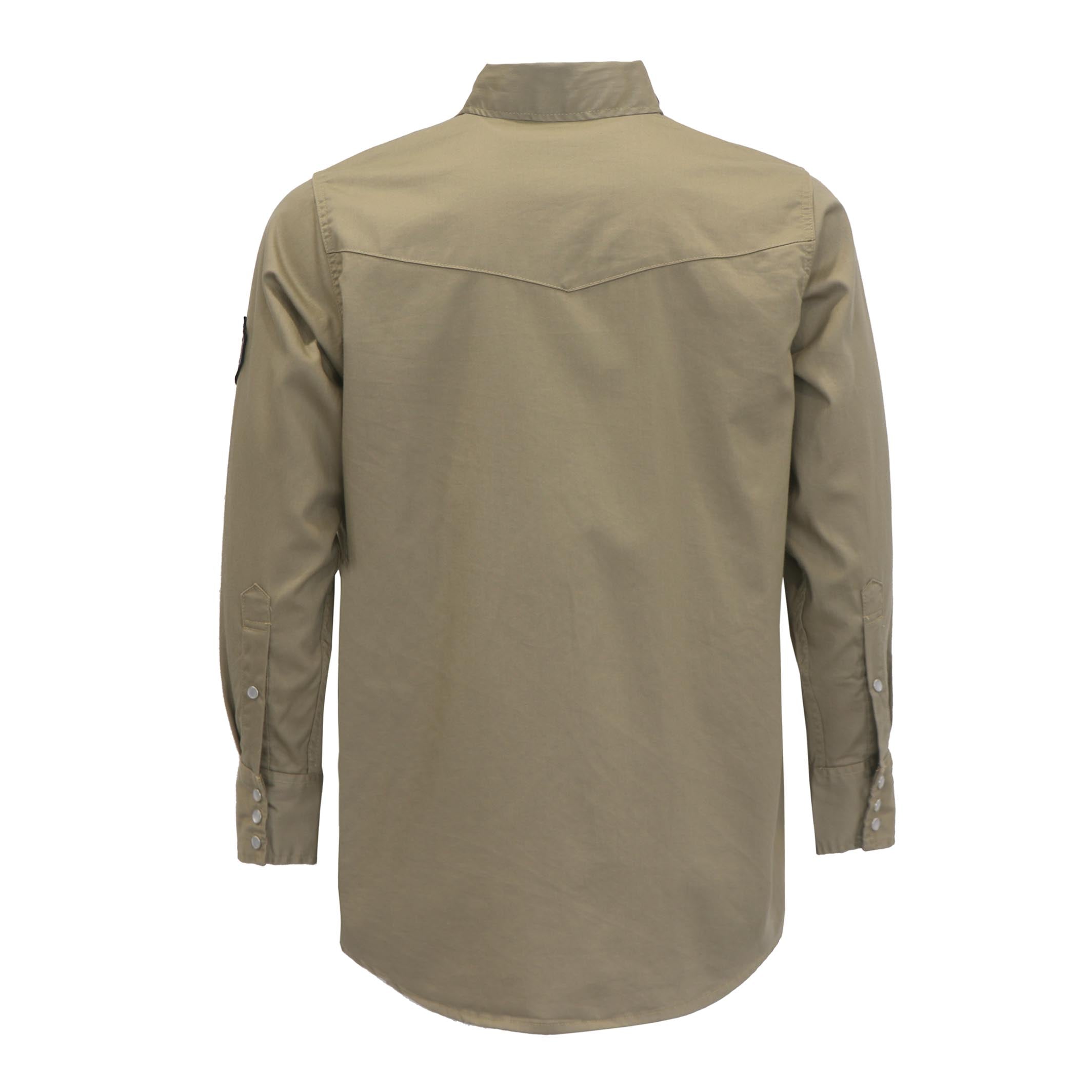 7.5OZ Solid Color Classic Shirts With Pearl Snap-10901