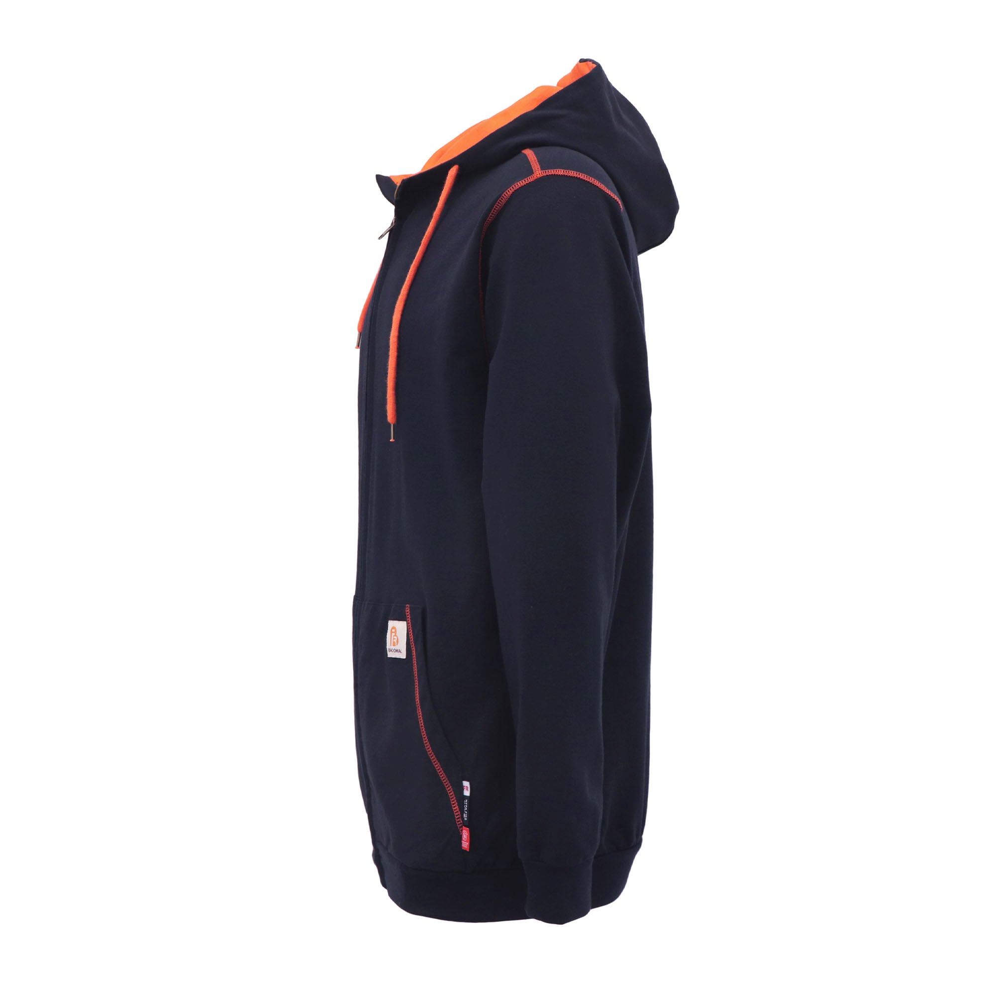 7.5OZ Classic Zipper Hoodies/Decorative Thread-1513