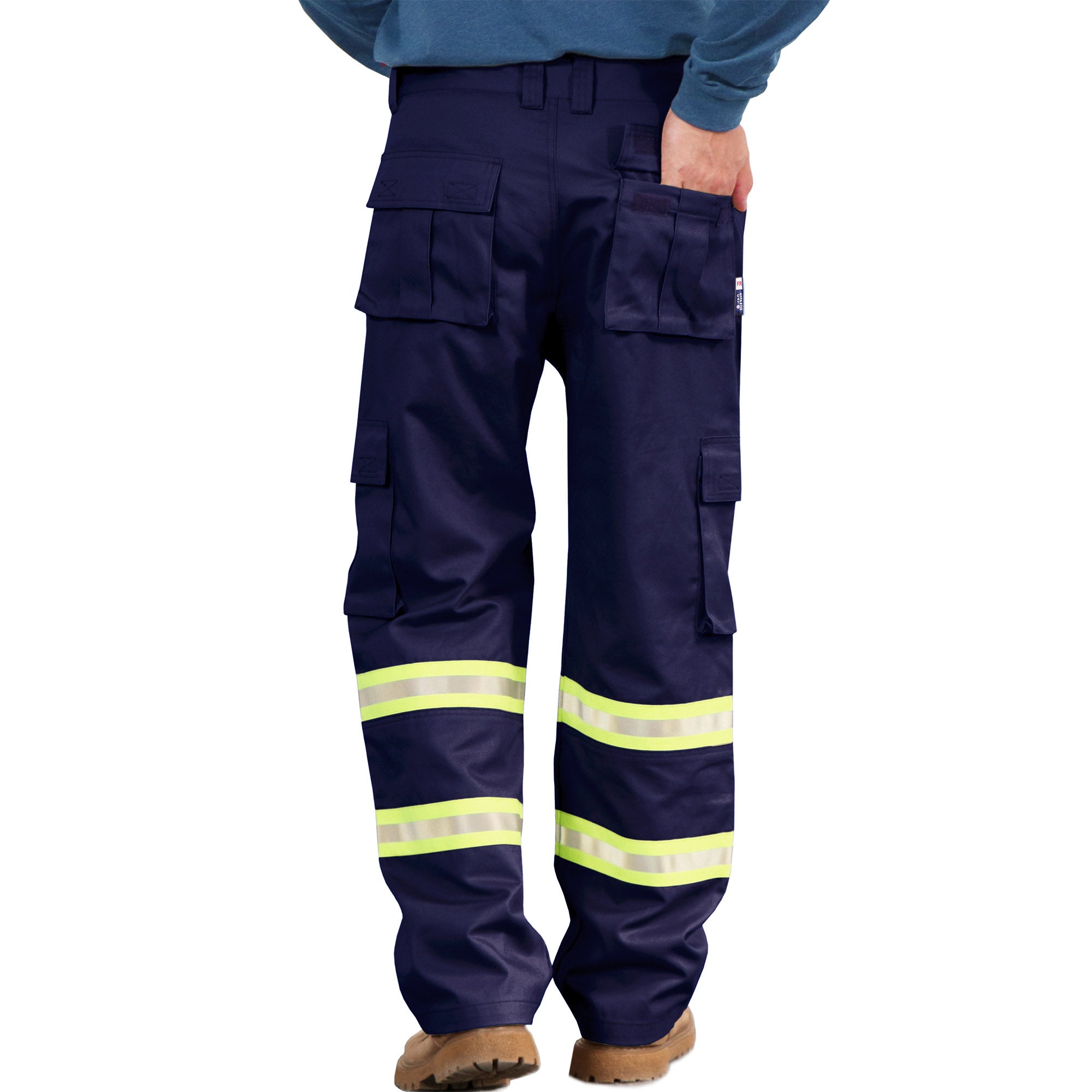 Hi-Vis Water-Repellent FR Cargo Pants 1801-2HV | Bocomal