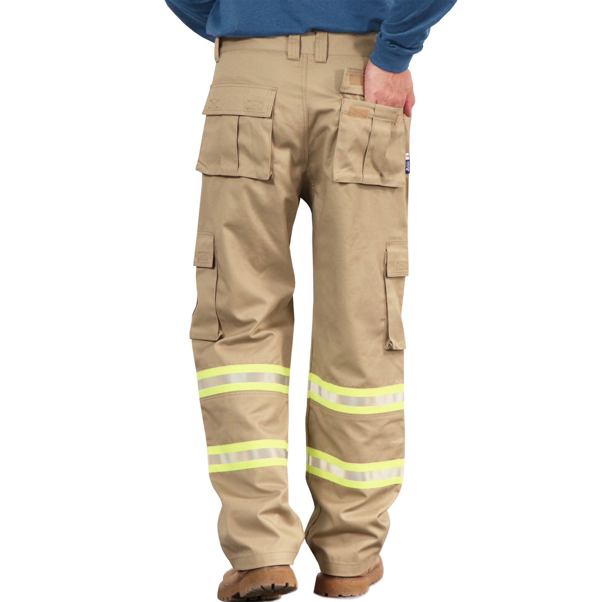 7.5OZ High Visibility Cargo Pants  Water & Oil Repellent Finish -1801-2HV