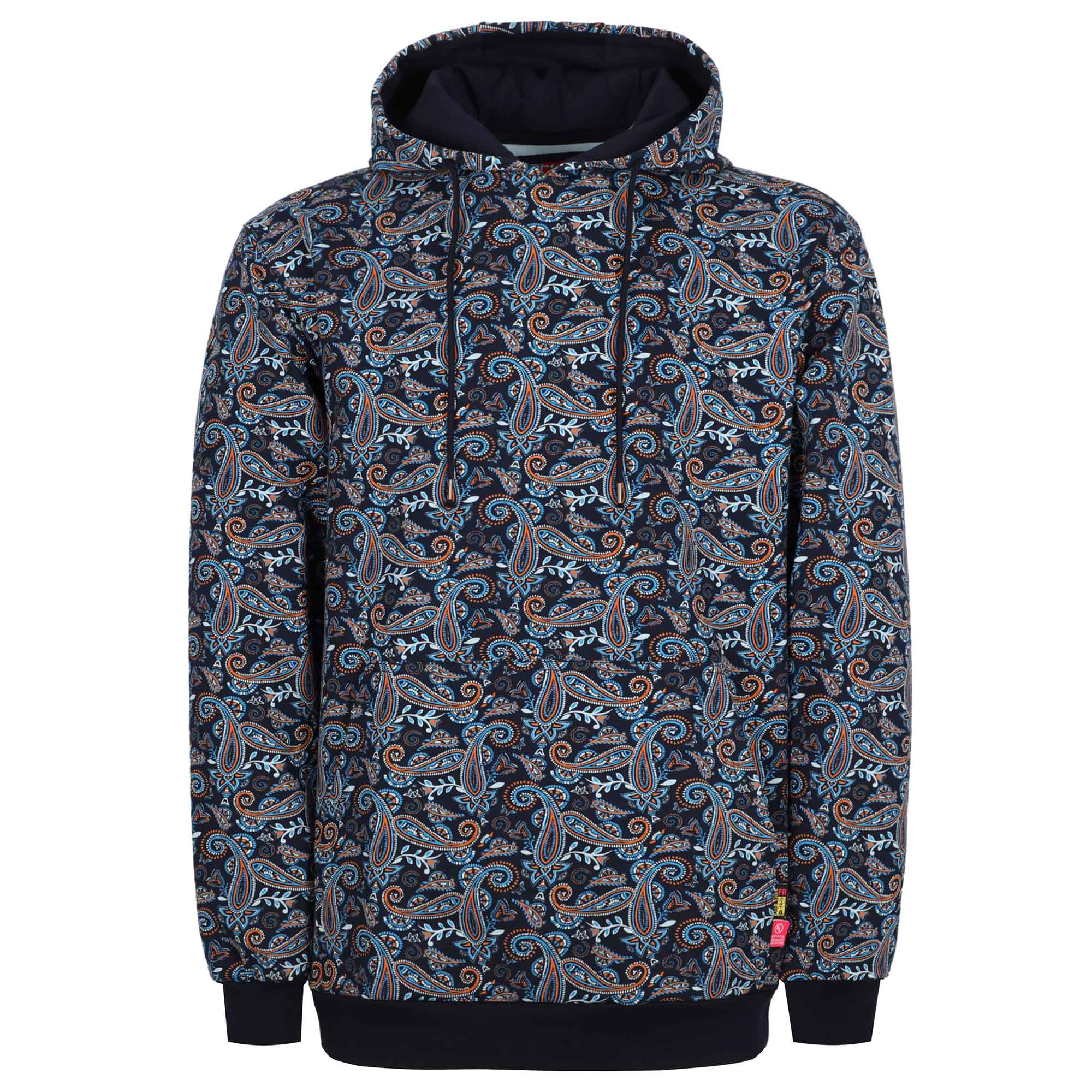 7.5OZ Lightweight Paisley Printed FR Hooded Sweatshirts -2613P