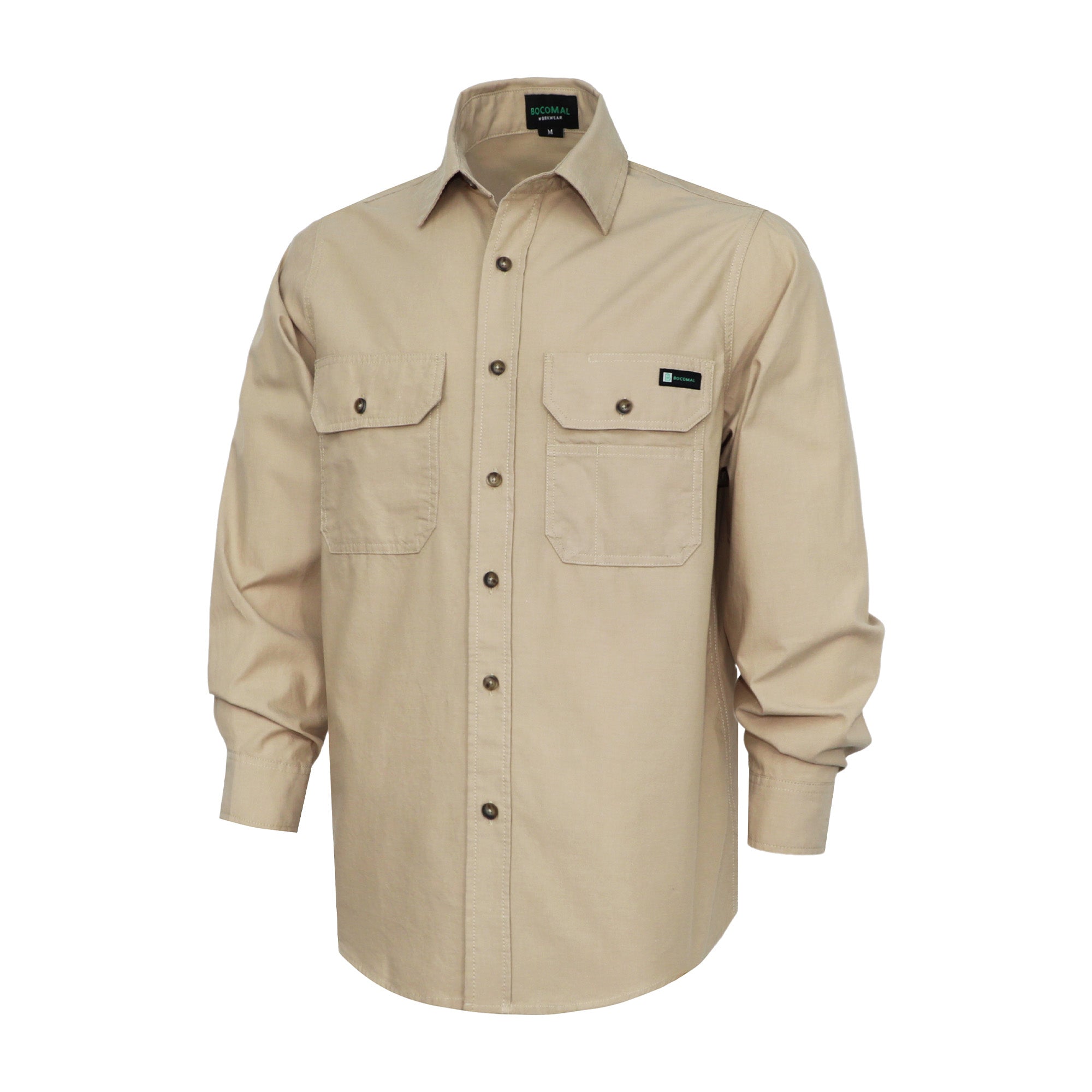 Men's Lightweight 100% Cotton Chambray Work Shirts (NON-FR)-SH041J