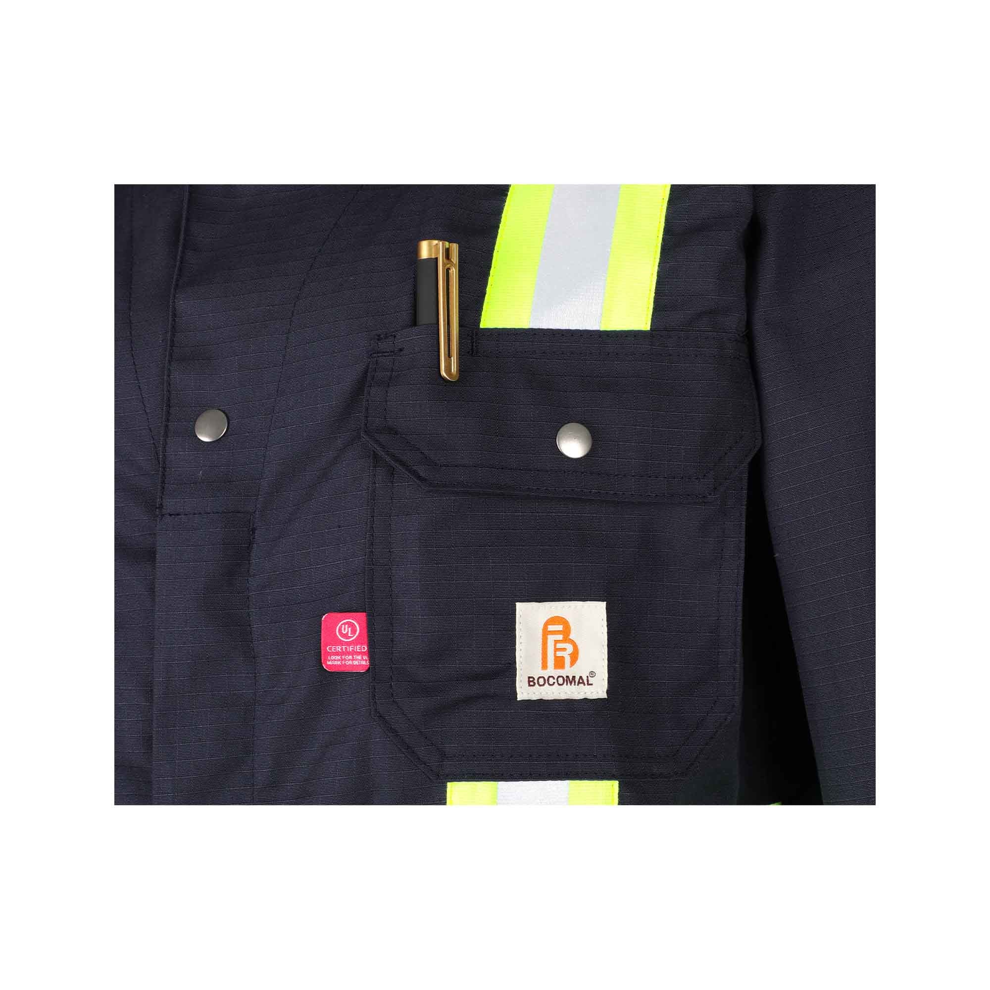 6OZ Hi Vis Coveralls With 2inch Reflective Taps-2128HV