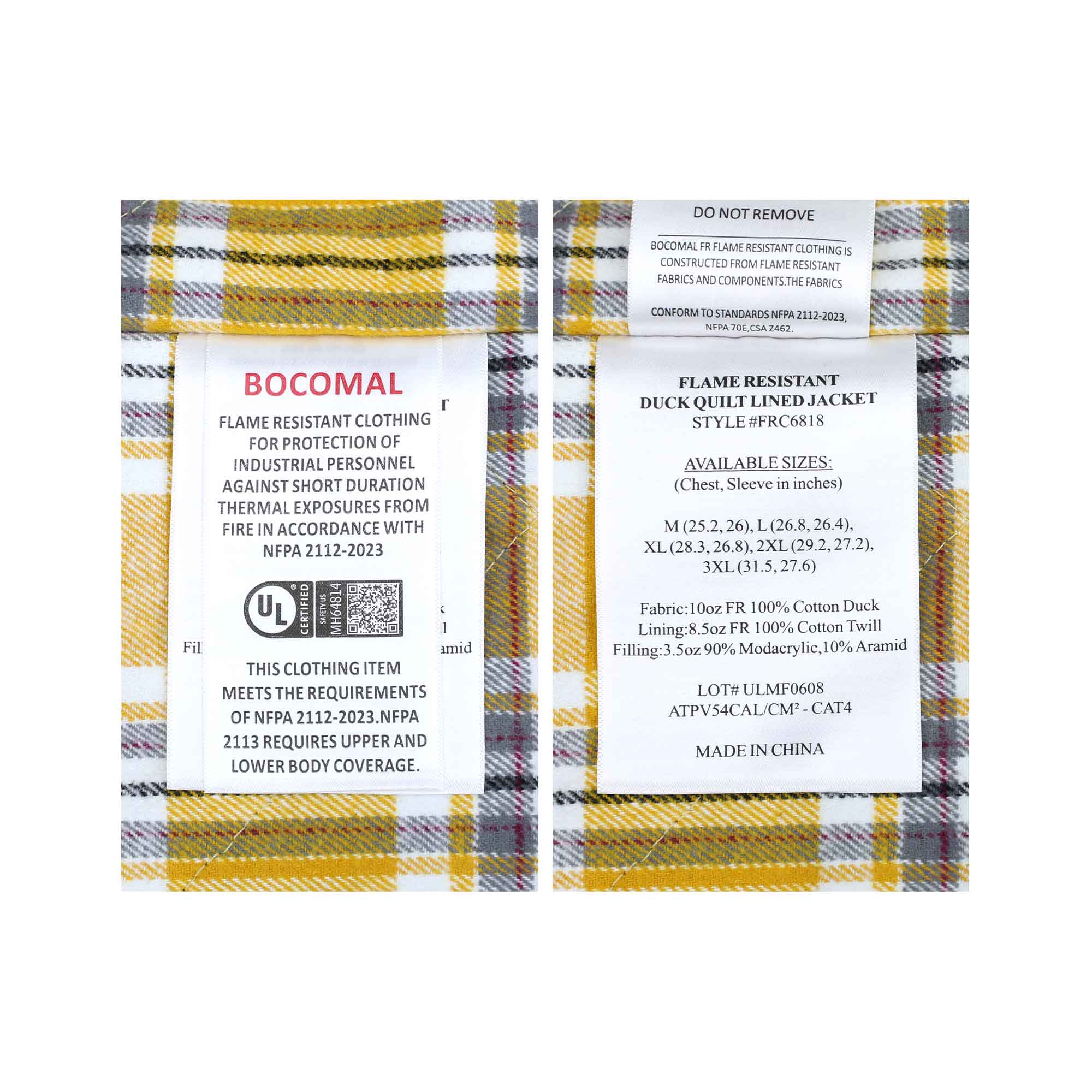 NEW Lined Jacket Water/Rain Repellent and Oil Resistant-6804