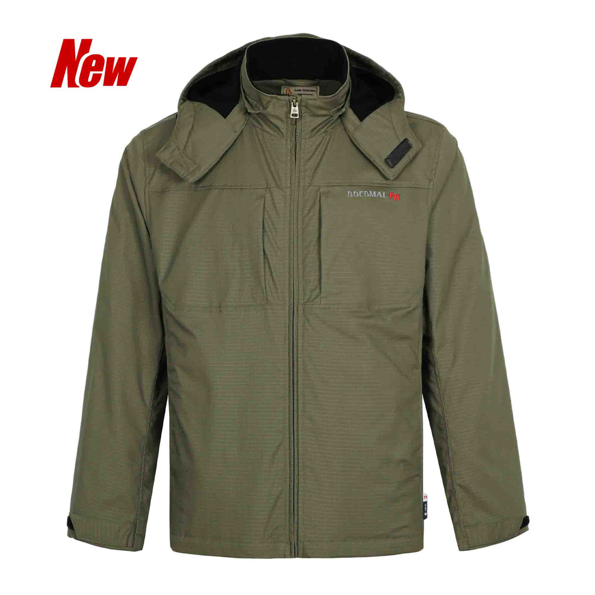 8.5 oz Fleece Lined 7 oz Stretch Windproof Shell FR Jacket