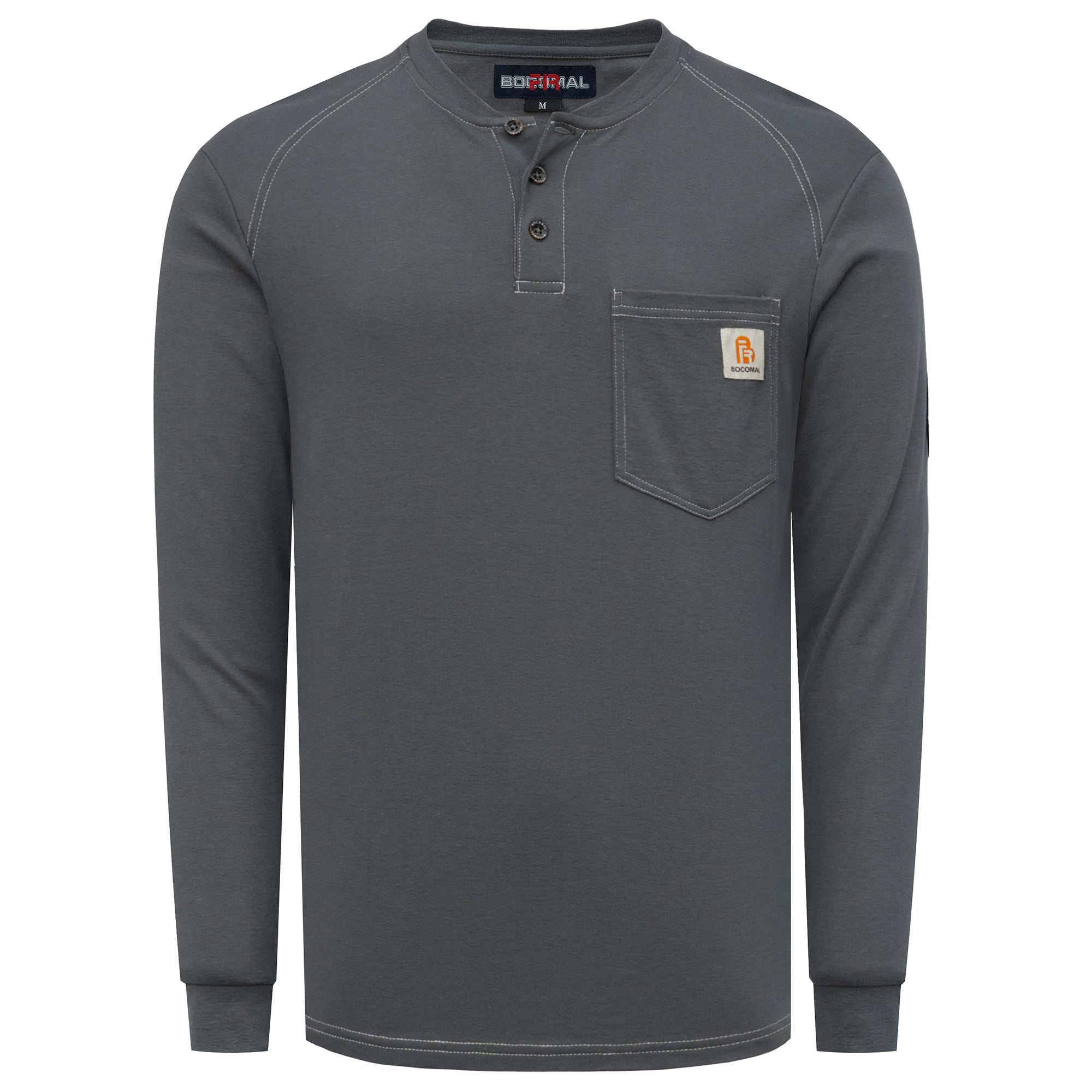 5.5OZ Cotton Henley FR Shirt -9108