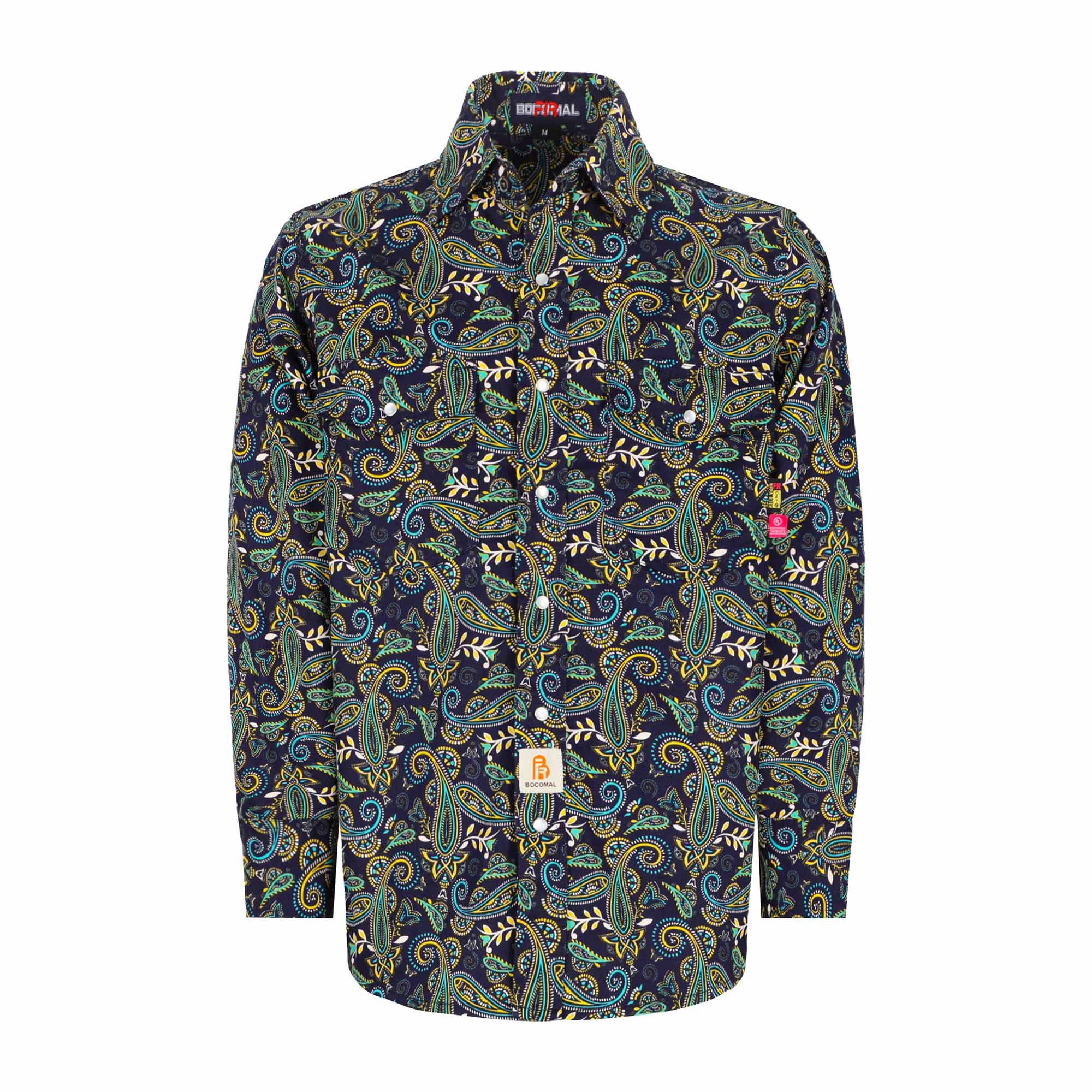 6.5OZ Lightweight Printed FR Shirts With Pearl Snap (Clearance: Limit 2pcs)