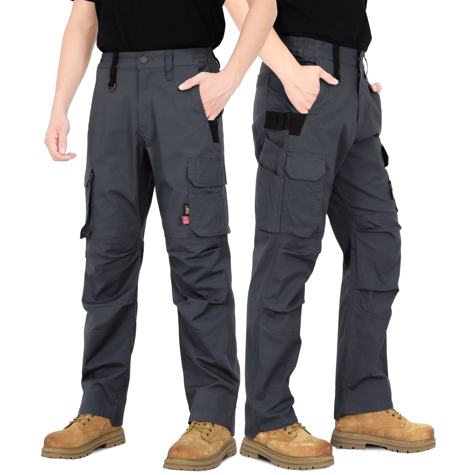 6 oz Stretch FR Carpenter Cargo Work Pants | Bocomal