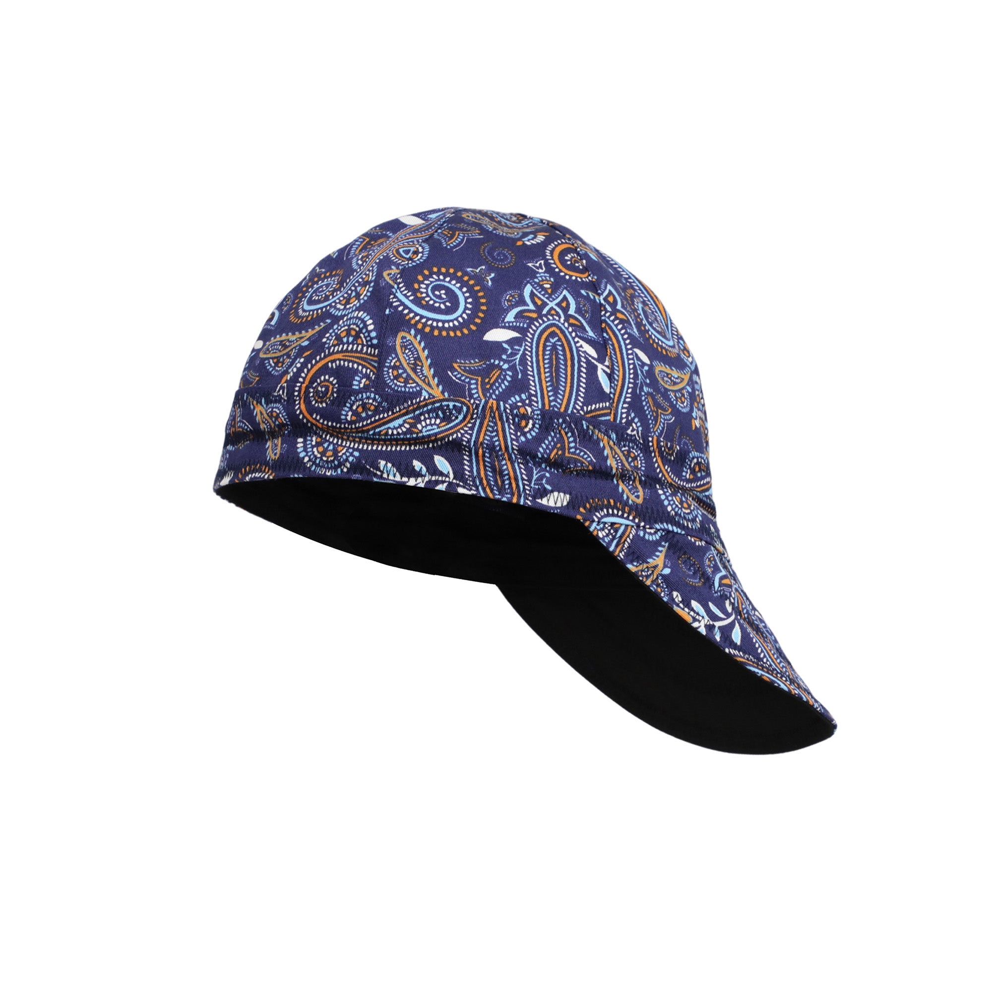 6.5OZ Mid-weight Cotton Twill Flame Resistant Paisley Printed Welding Cap - 4816S
