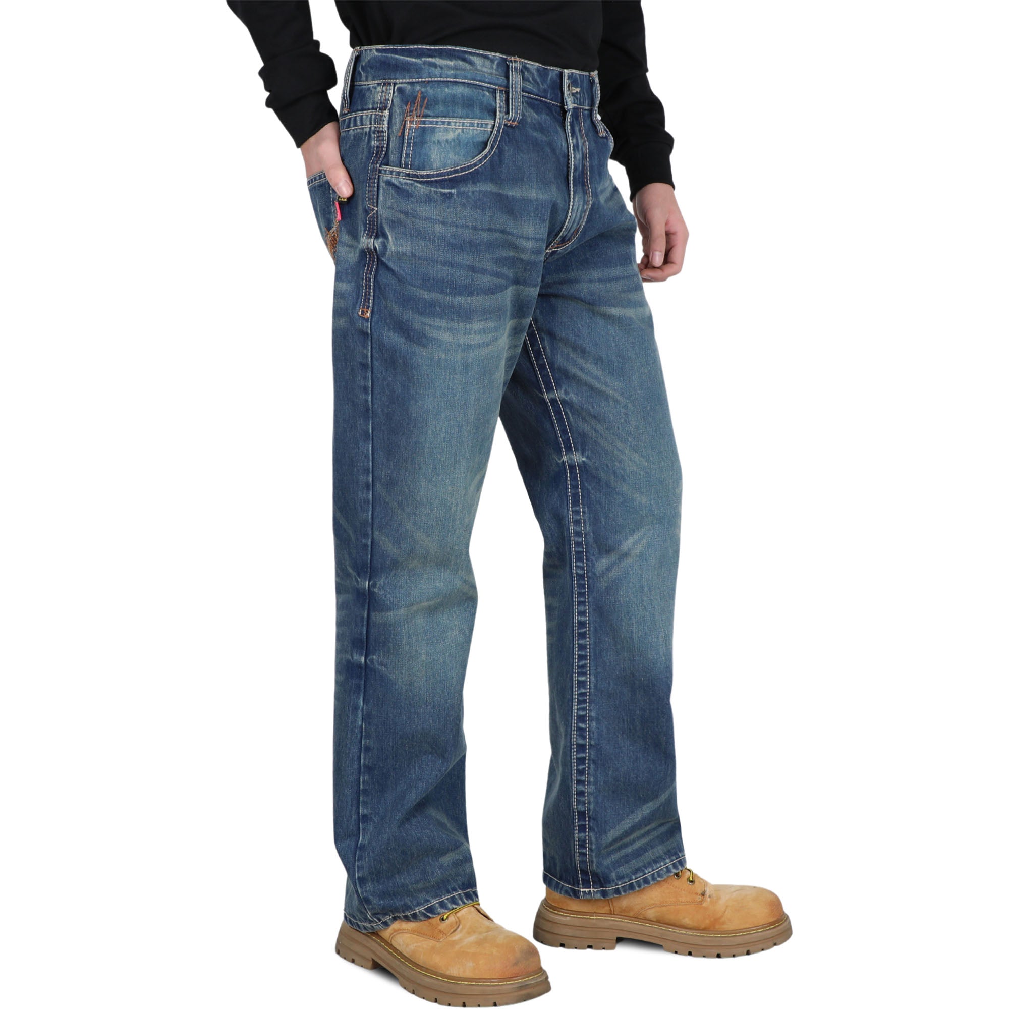 12OZ Relaxed Fit Boot Cut Retro FR Jeans -8305