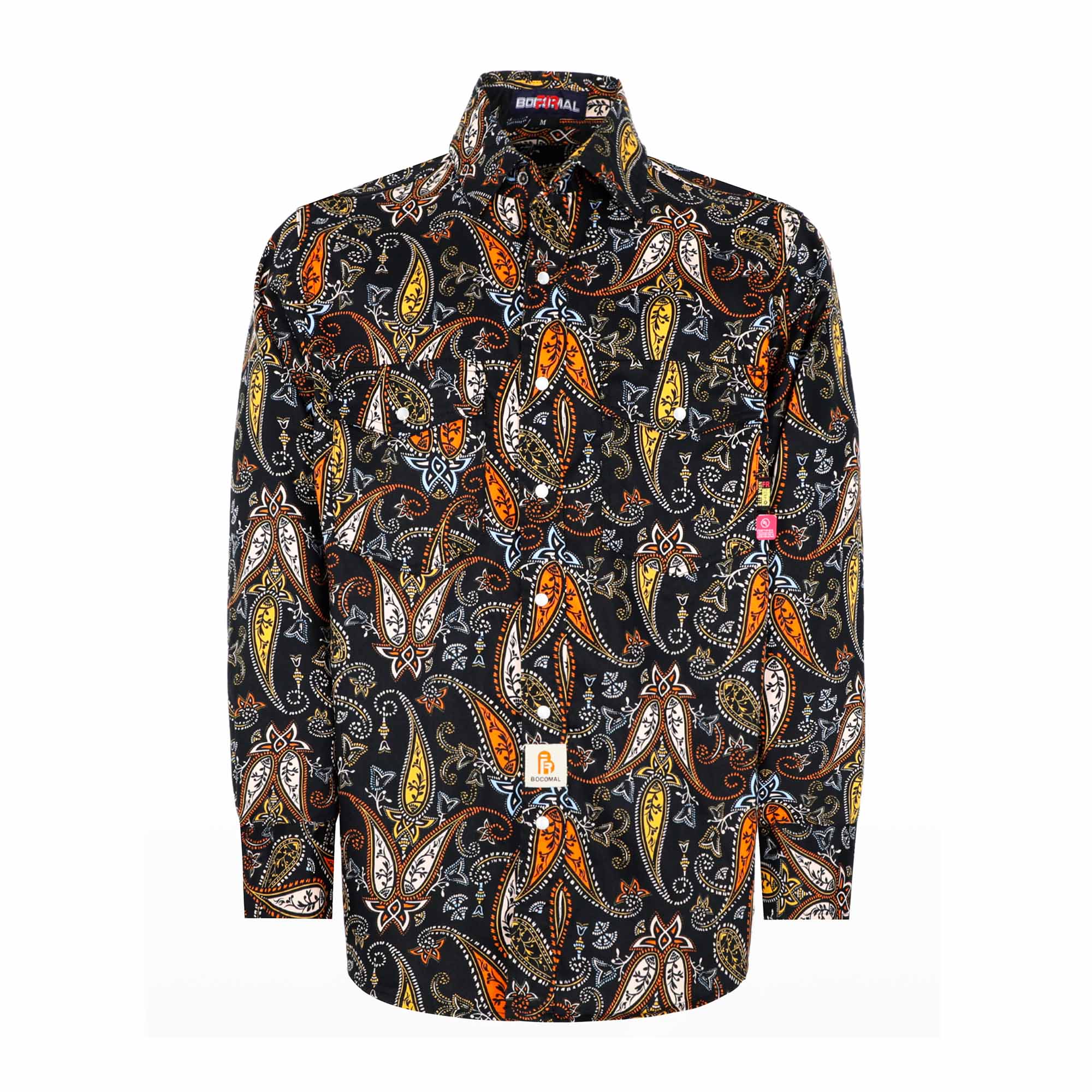 6.5OZ Lightweight Printed FR Shirts With Pearl Snap (Clearance: Limit 2pcs)