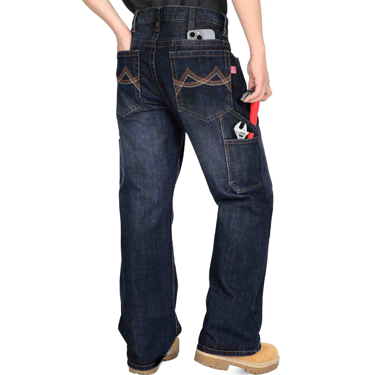 14 oz Heavyweight FR Relaxed Fit Boot Cut Carpenter Jeans - F215