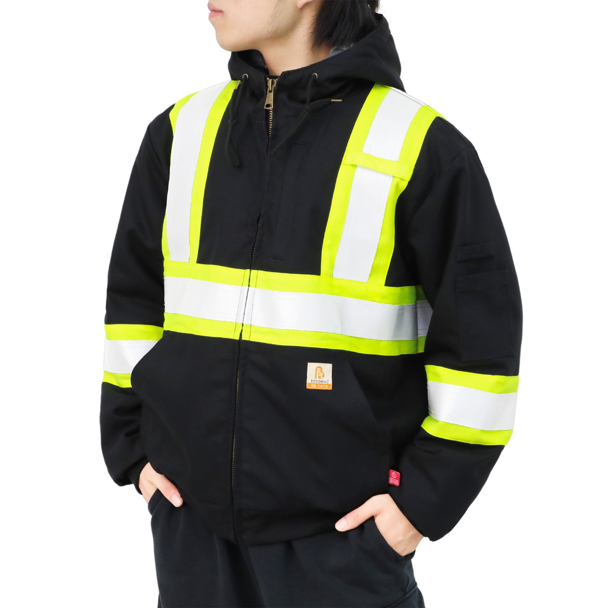 Insulated Hi Vis FR Heavyweight Water Repellent Stain Resistant Jacket -3004HV