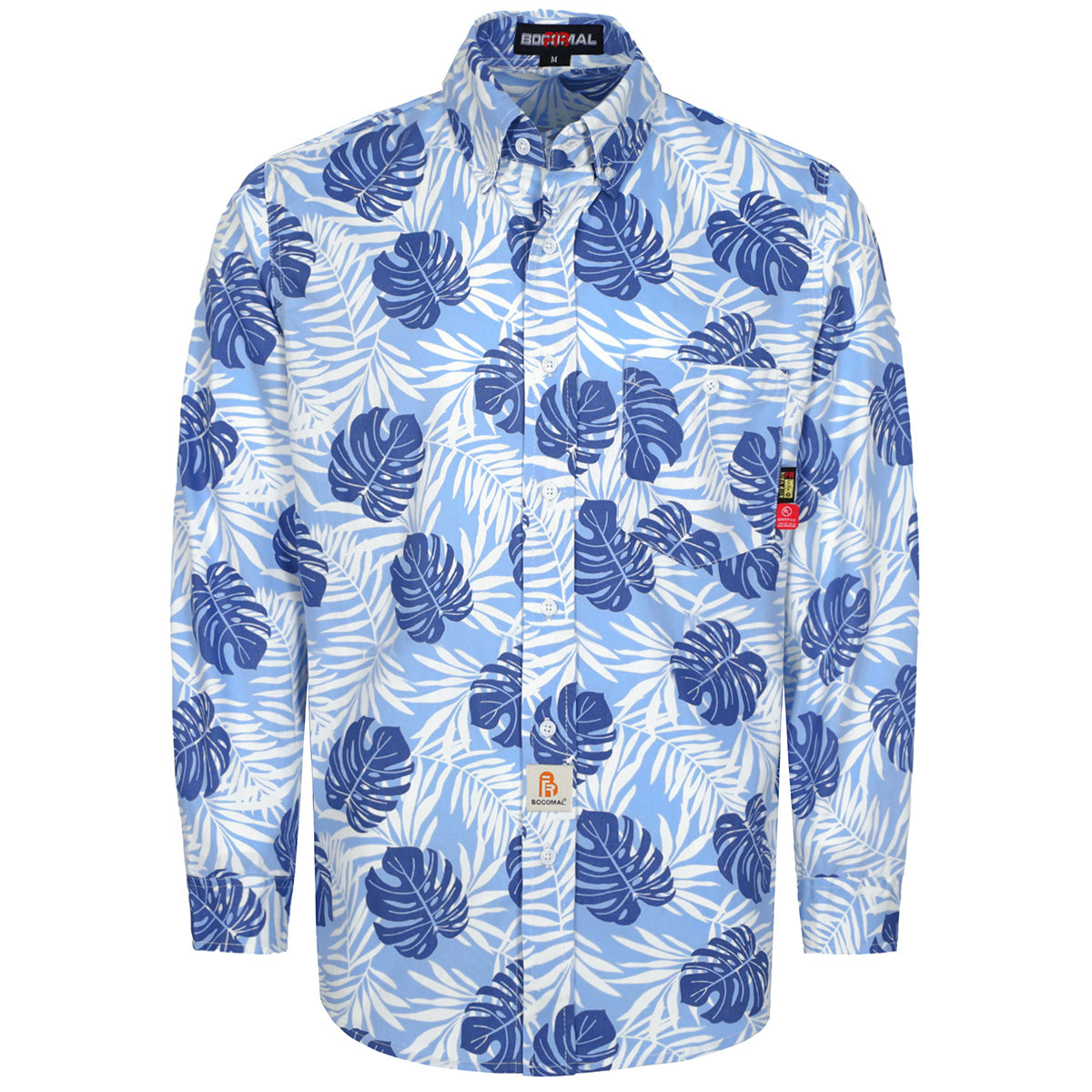 6.5OZ Printed Hawaii Lightweight Button Down FR Shirts-0816A