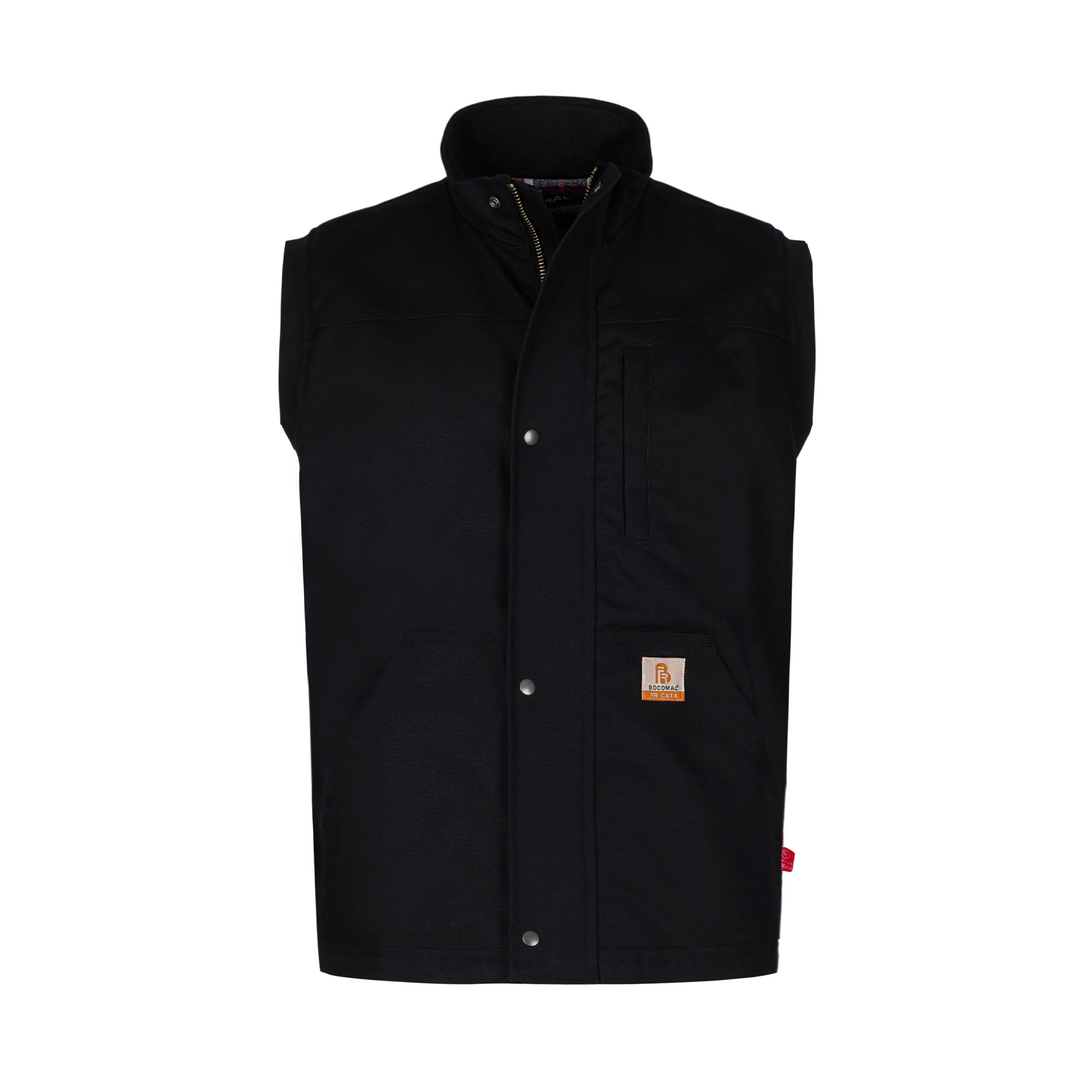 Water-Repellent Flannel-Lined FR Work Vest 3104 | Bocomal