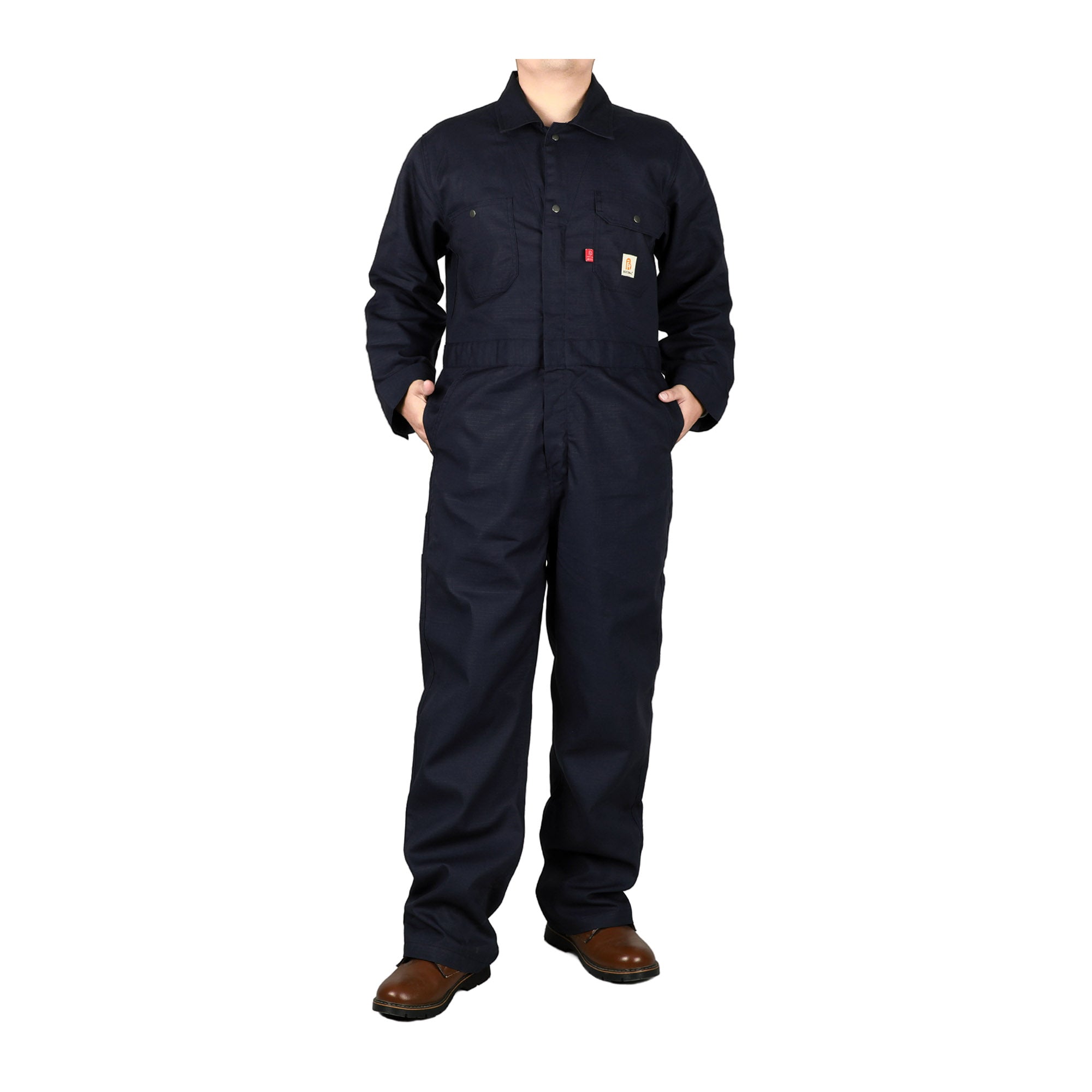 6OZ Coveralls With Button-2128