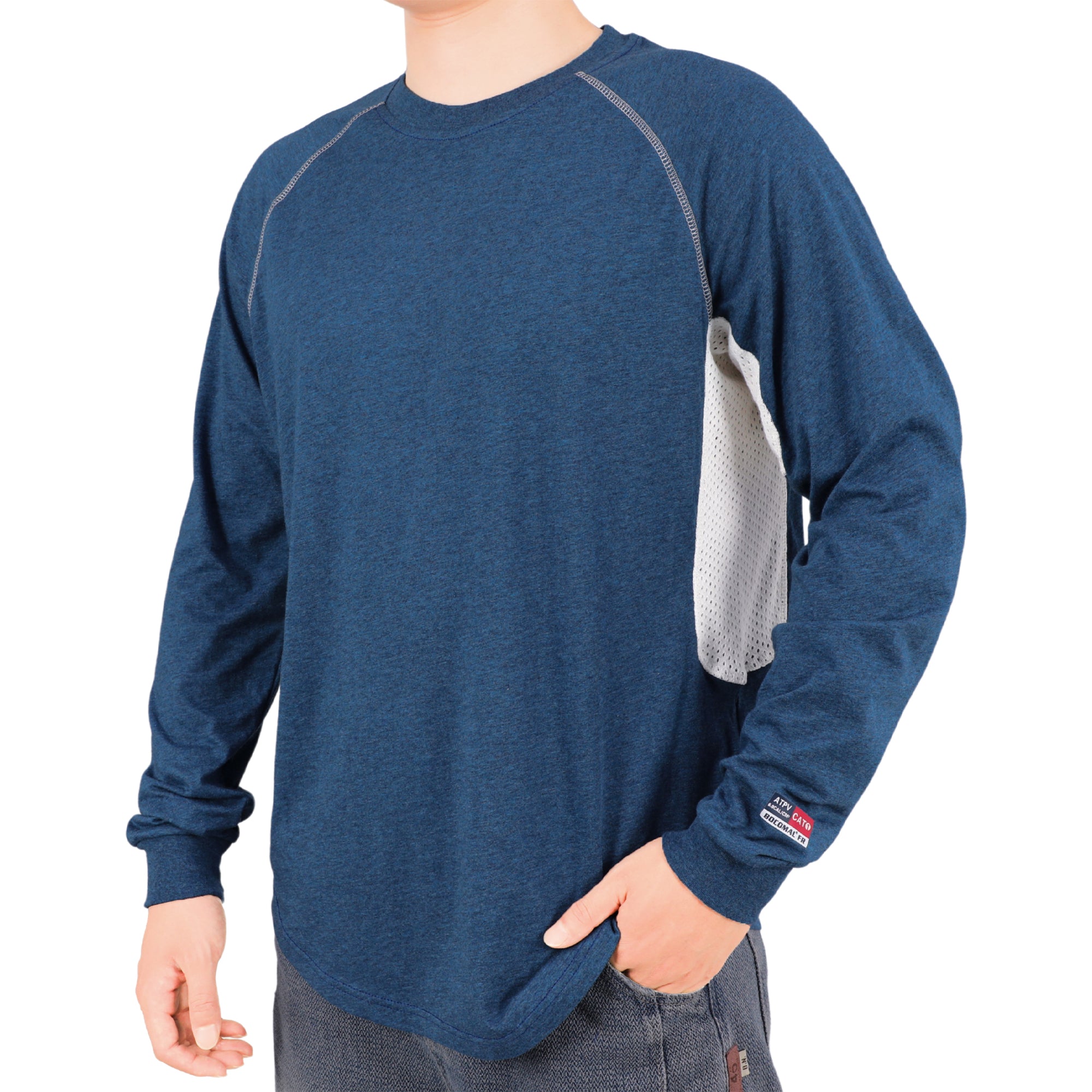 4.5OZ Vented Mesh Loose Fit EX Lightweight FR T-Shirts-9717