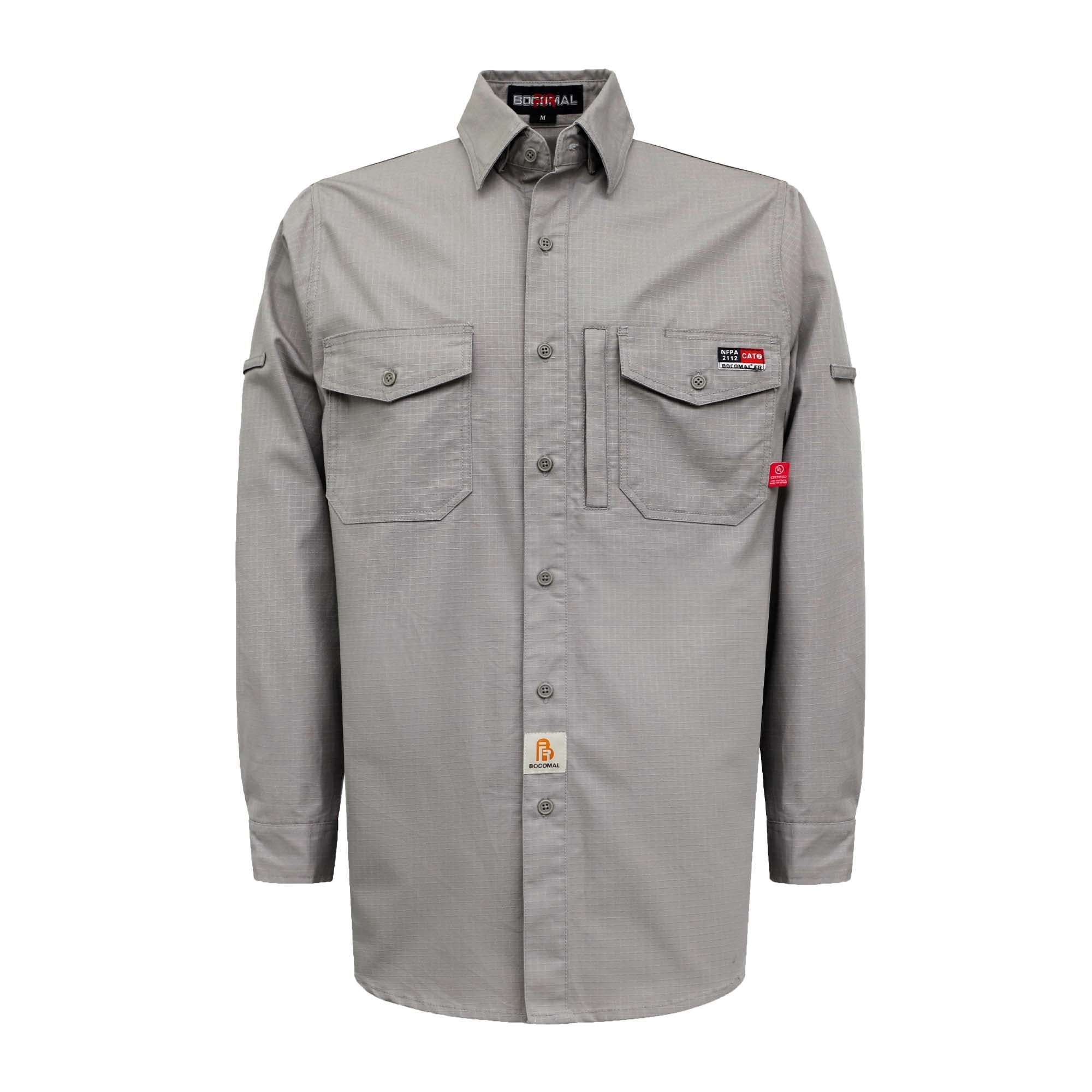 6OZ Solid Ripstop Water Repellent Work Shirt -6628