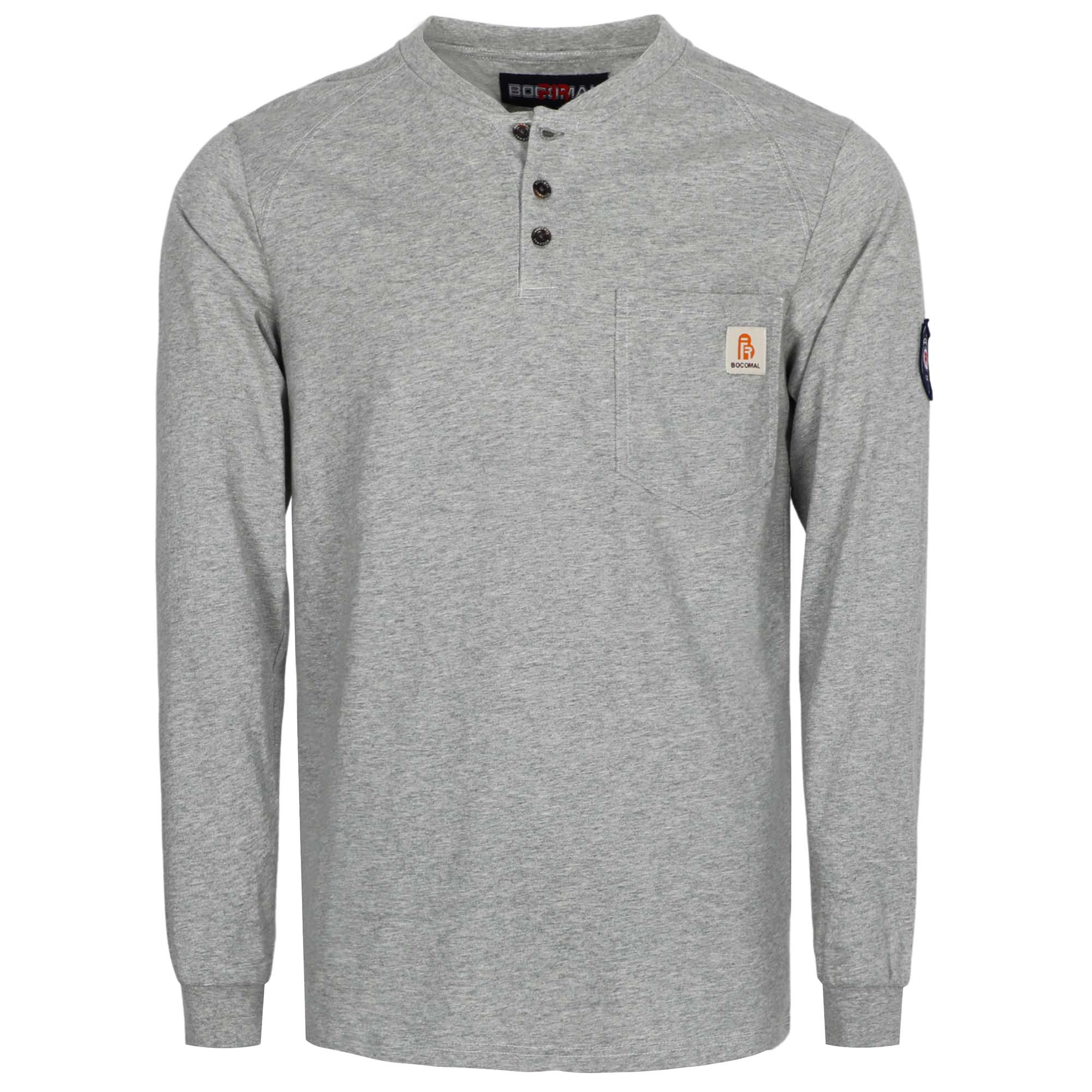 5.5OZ Cotton Henley FR Shirt -9108
