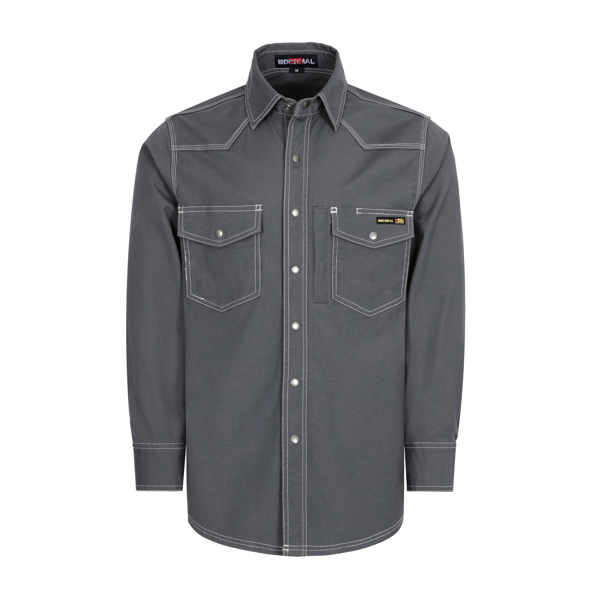 8.5OZ Heavyweight Stretch Canvas FR Welding Shirts-0932