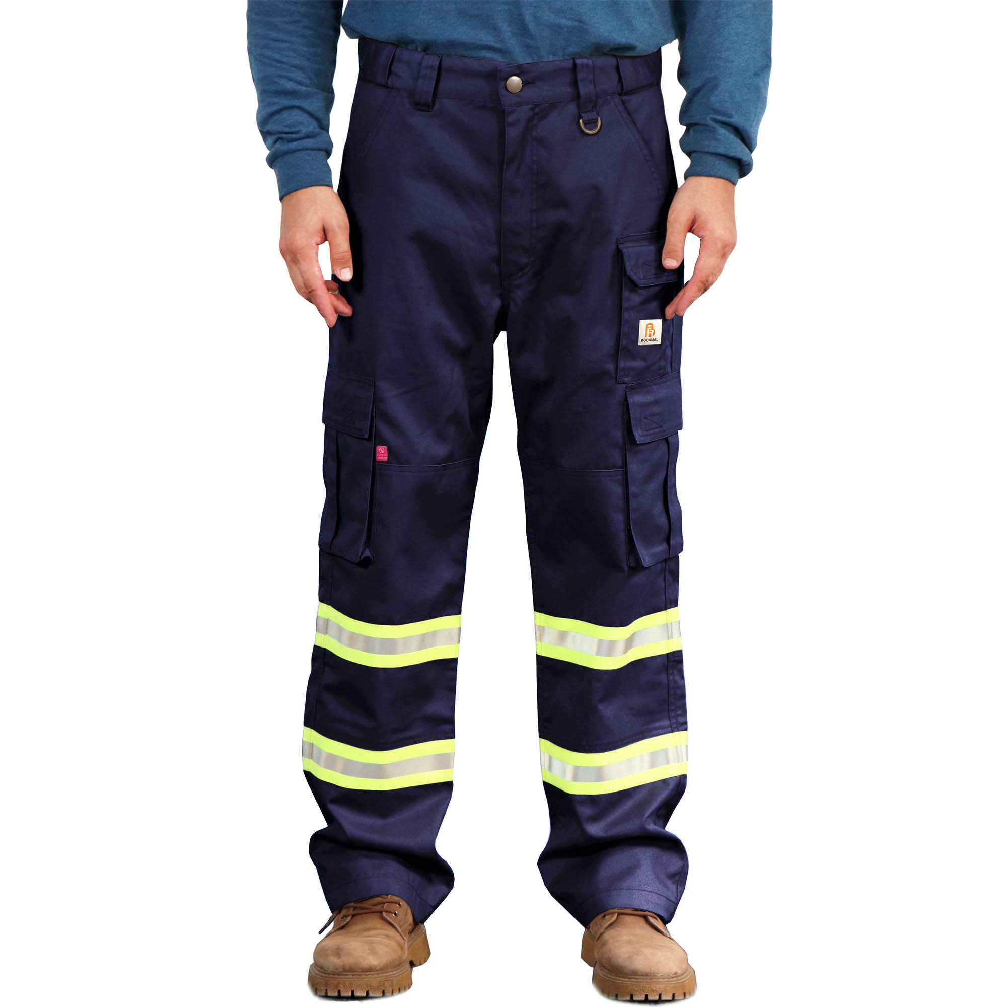 7.5OZ High Visibility Cargo Pants  Water & Oil Repellent Finish -1801-2HV
