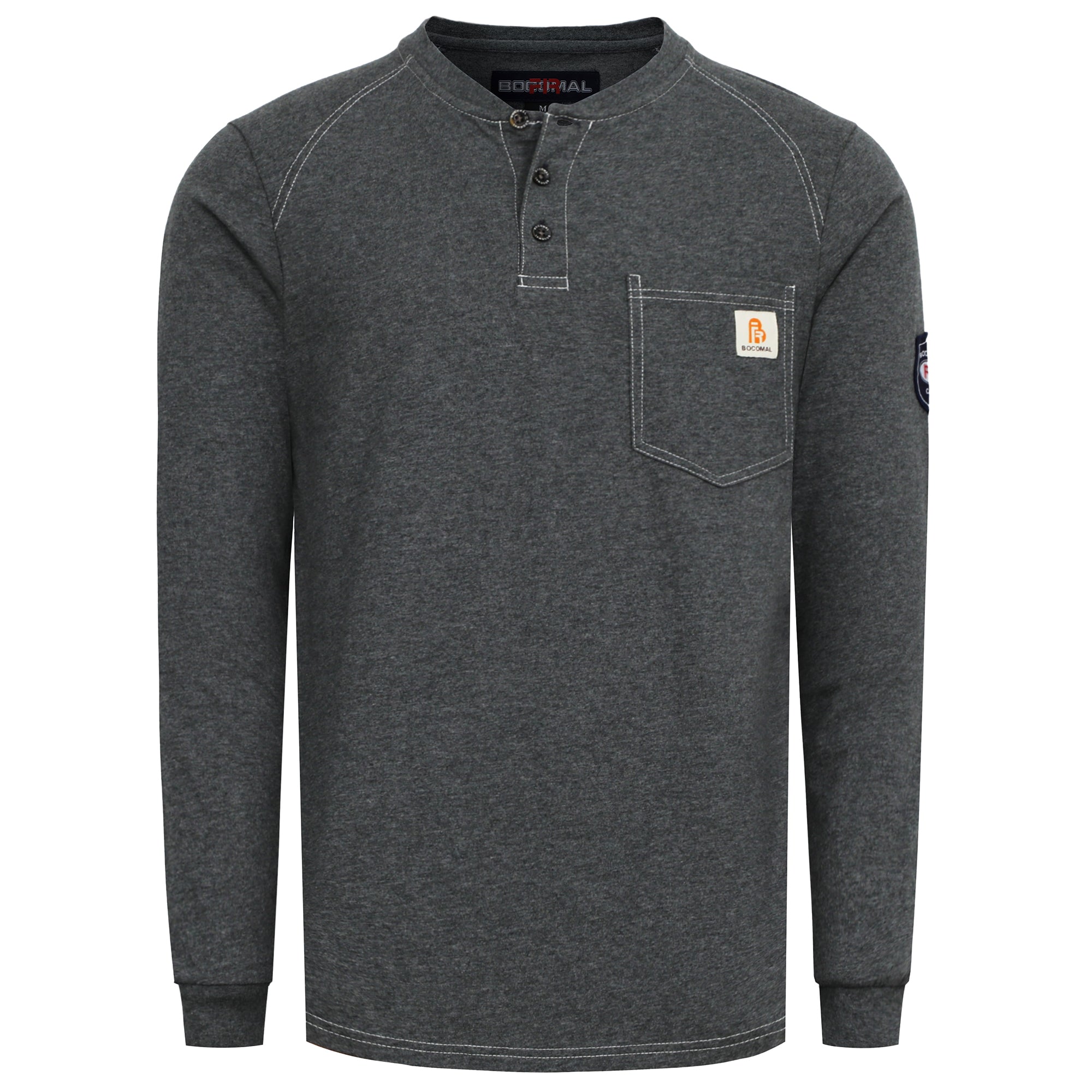 5.5OZ Cotton Henley FR Shirt -9108