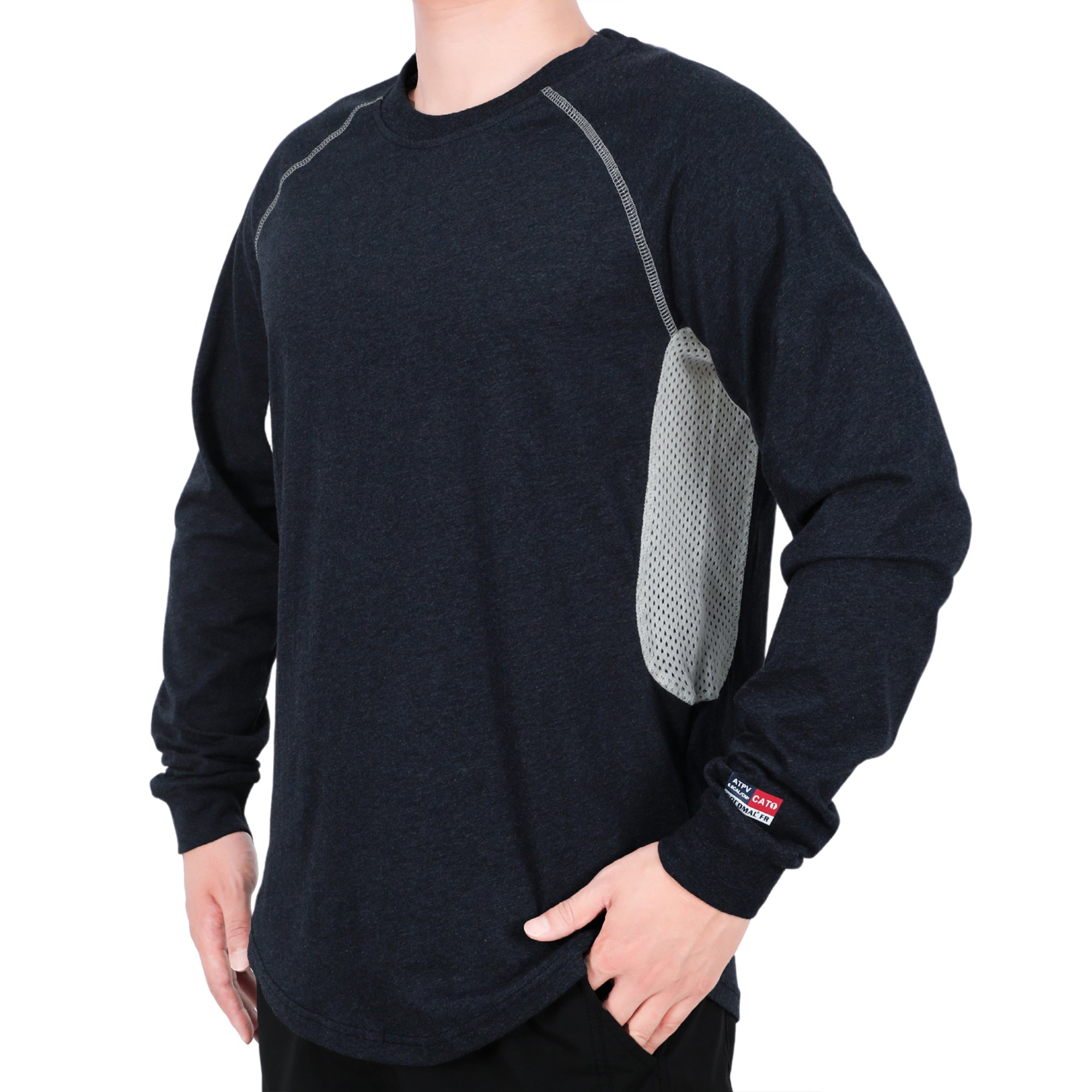 4.5OZ Vented Mesh Loose Fit EX Lightweight FR T-Shirts-9717