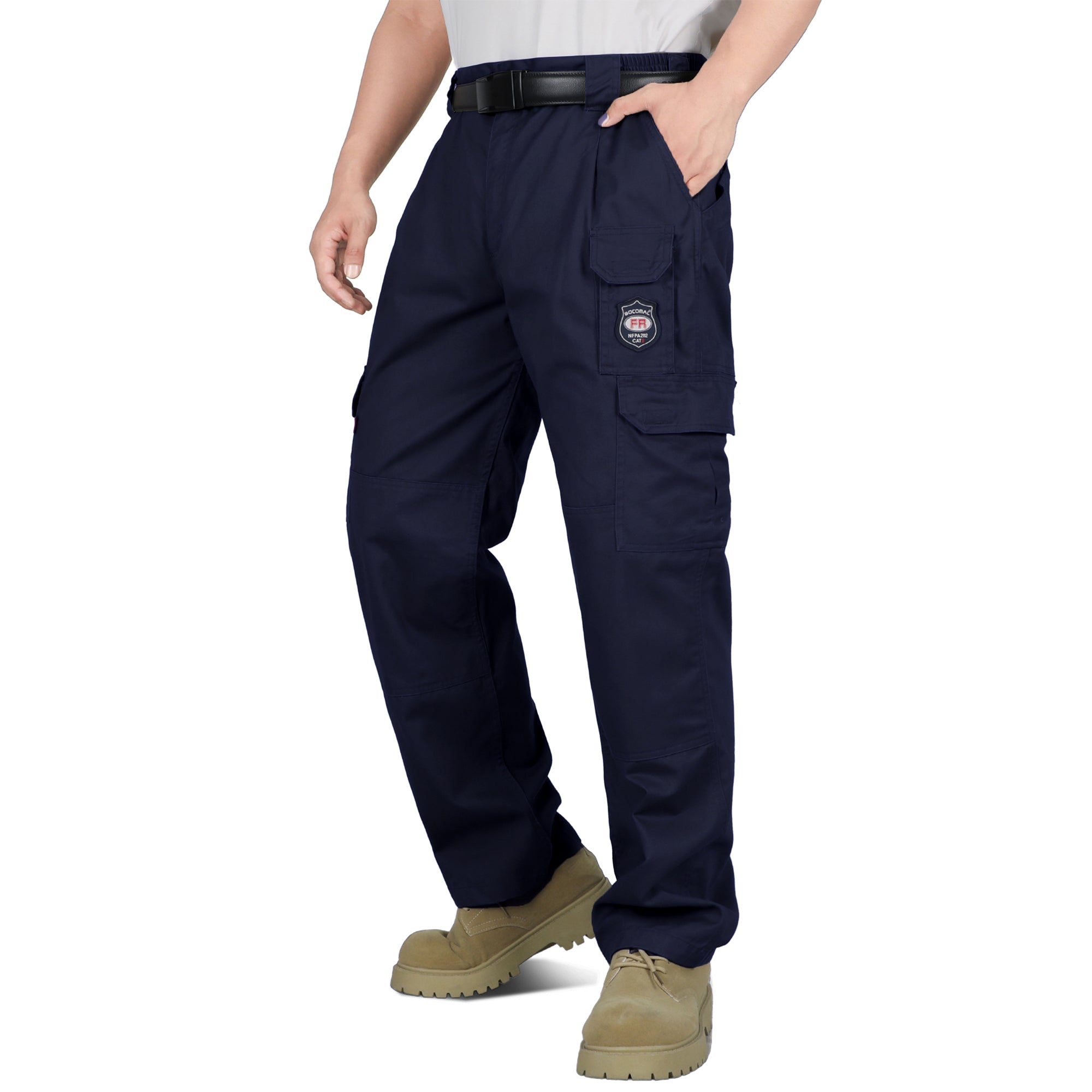 7-Pocket Cotton FR Cargo Work Pants 1801 | Bocomal