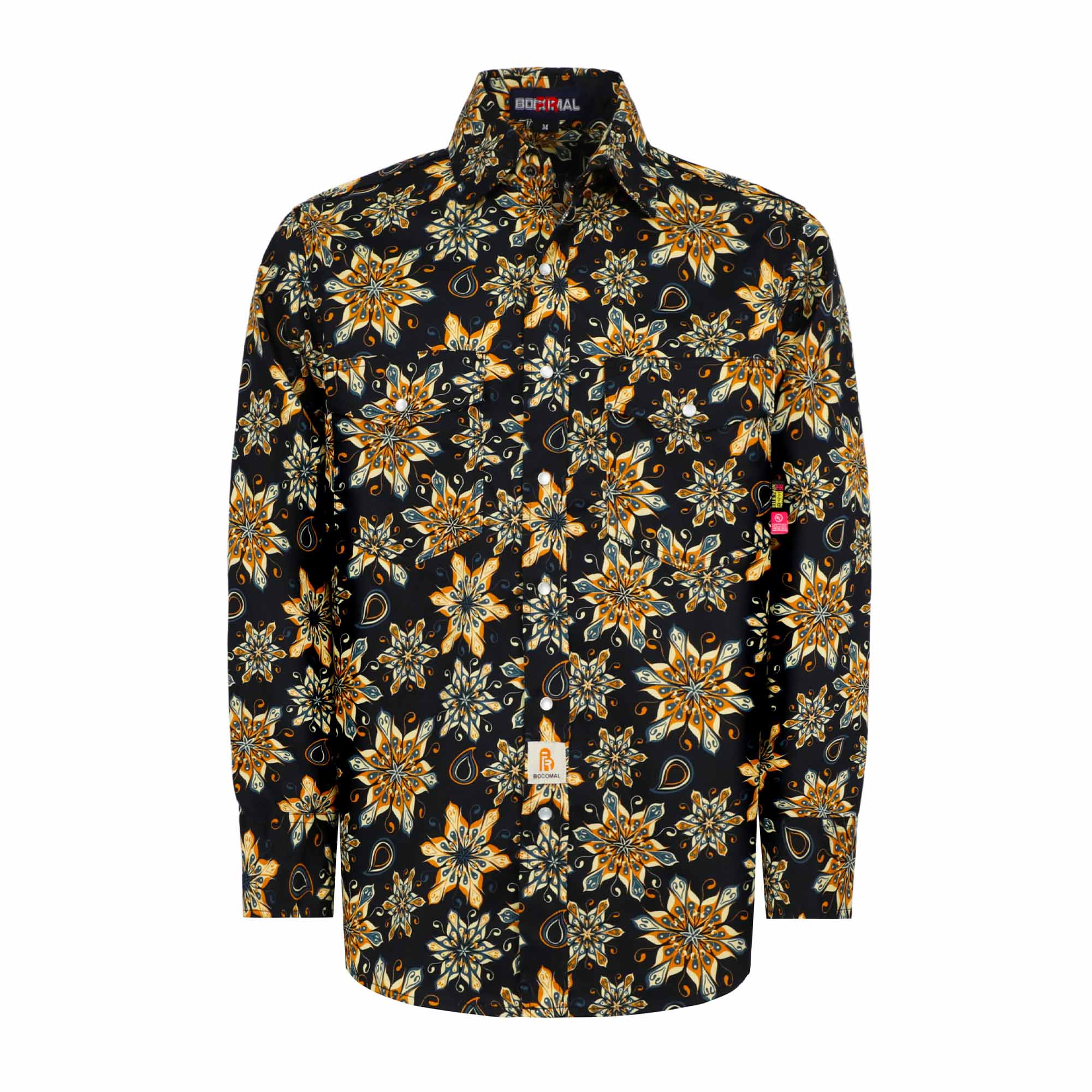 6.5OZ Lightweight Printed FR Shirts With Pearl Snap (Clearance: Limit 2pcs)