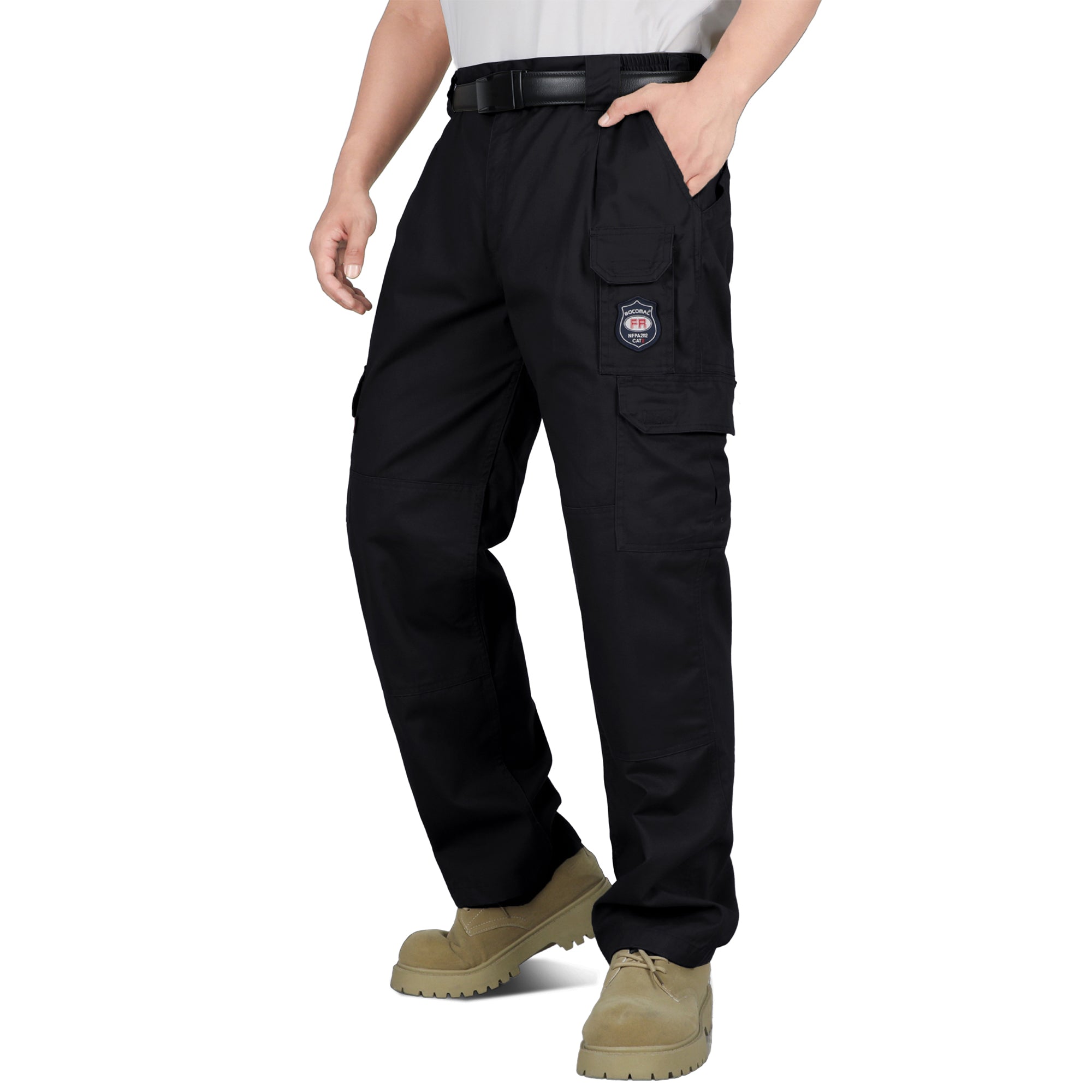 7-Pocket Cotton FR Cargo Work Pants 1801 | Bocomal