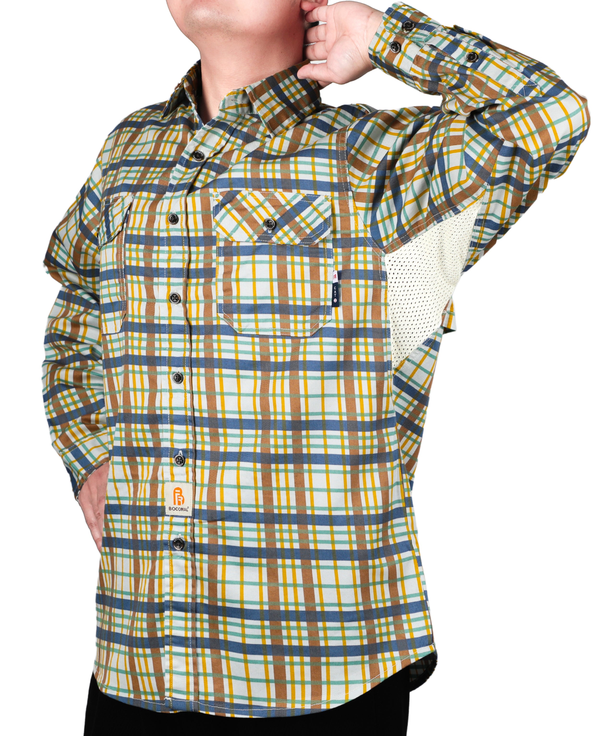 6.5OZ Vented Mesh Back & Underarm Breathable Shirts-1307