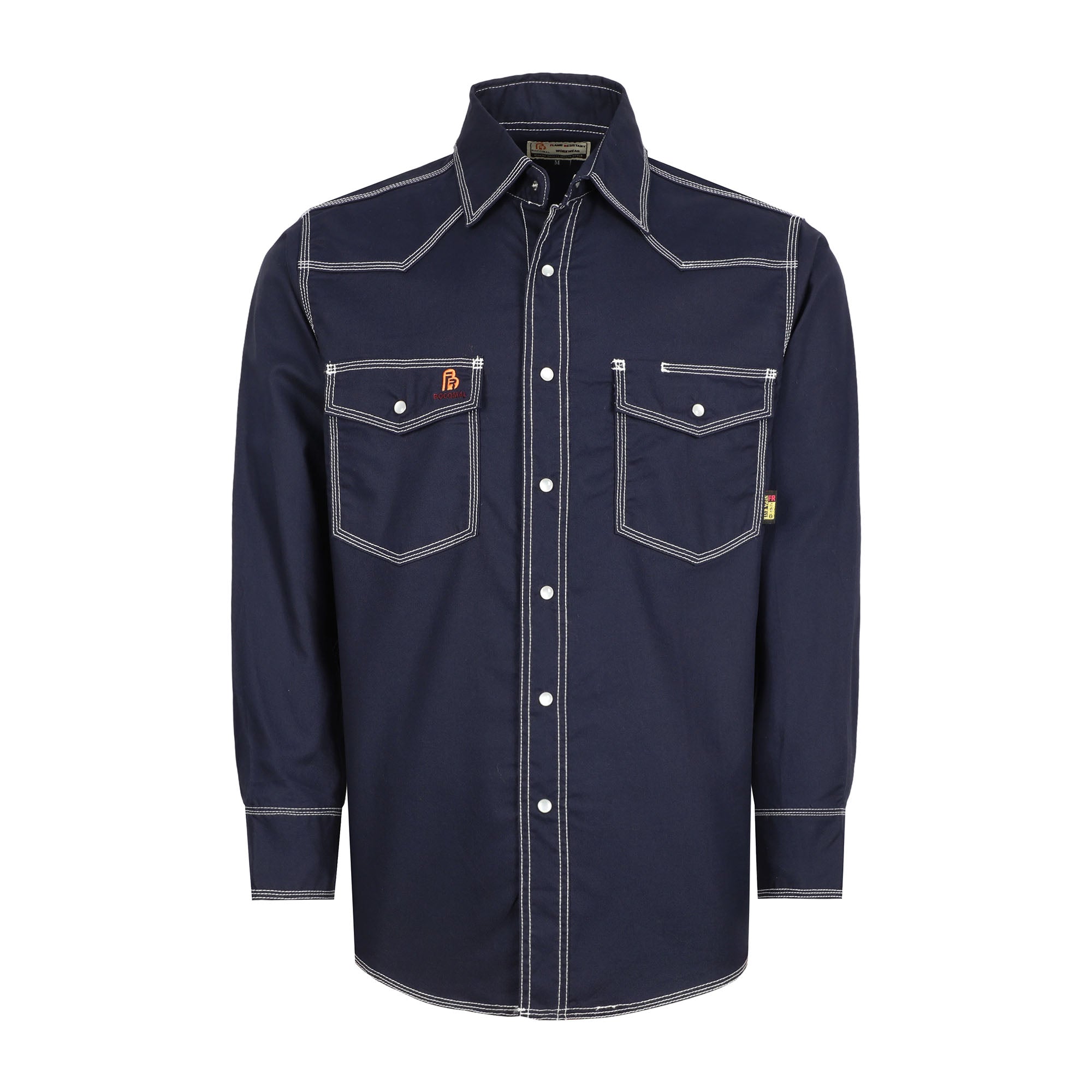 6.5OZ FR Work Shirt With Pearl Snap-0939