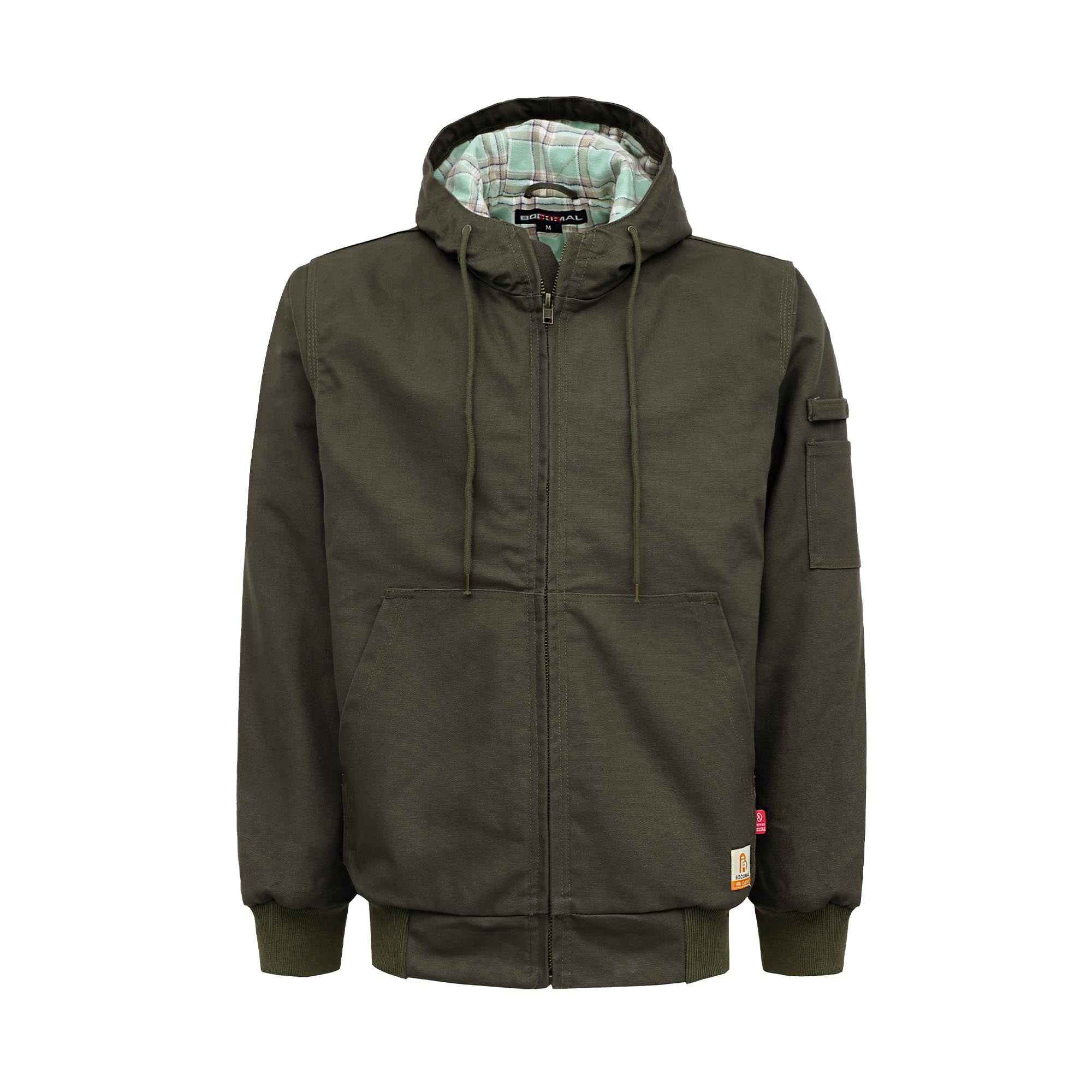 Lined Jacket Water/Rain Repellent and Oil Resistant Soft Flannel Lining -3004