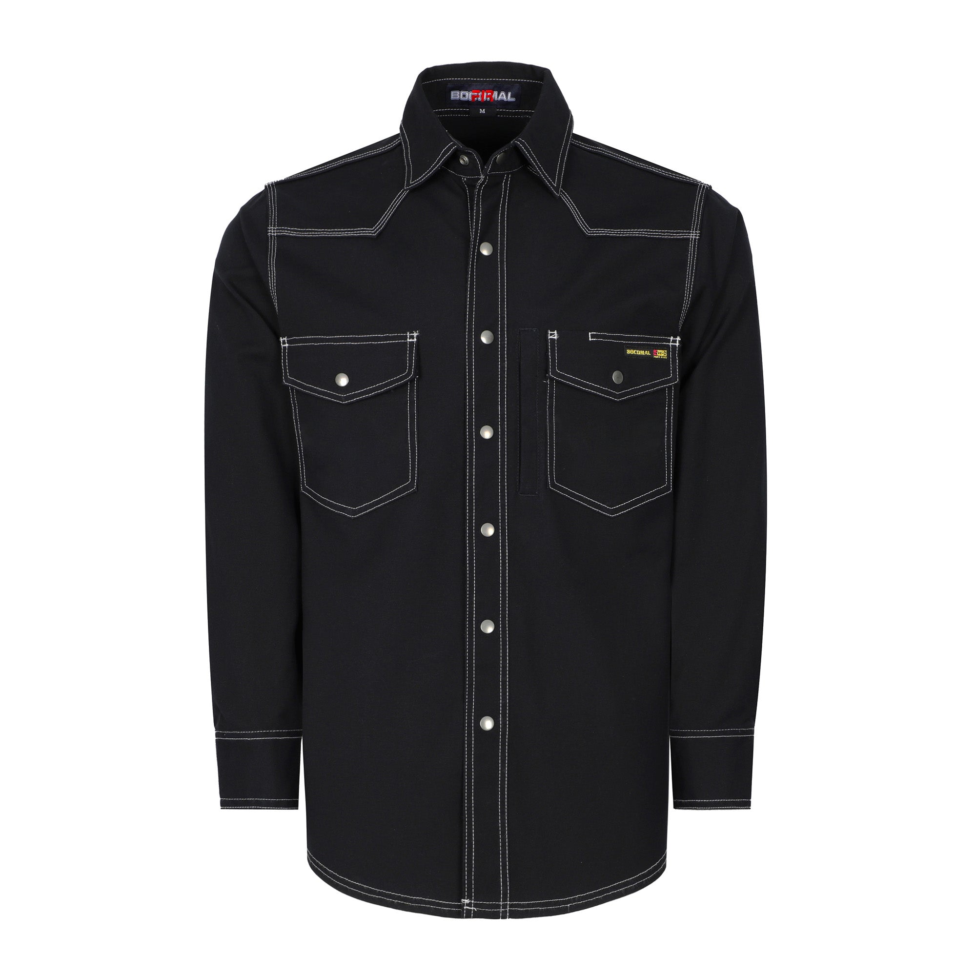 8.5OZ Heavyweight Stretch Canvas FR Welding Shirts-0932
