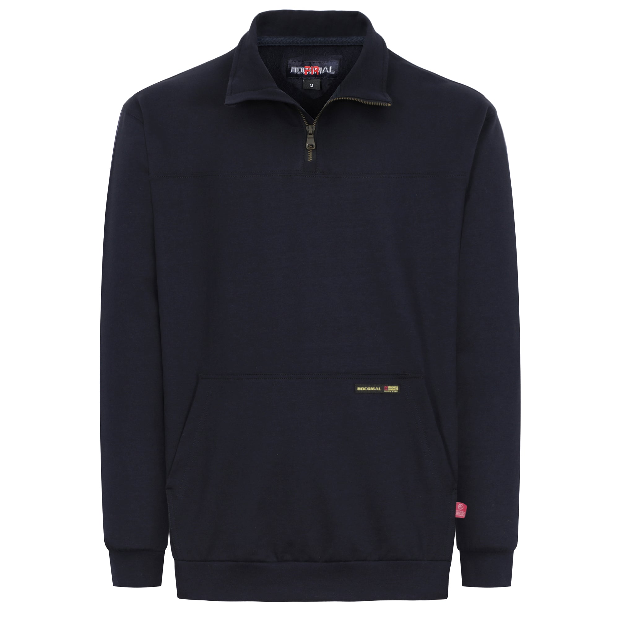 Mock-Neck Quarter-Zip FR Work Sweatshirt 9013 | Bocomal