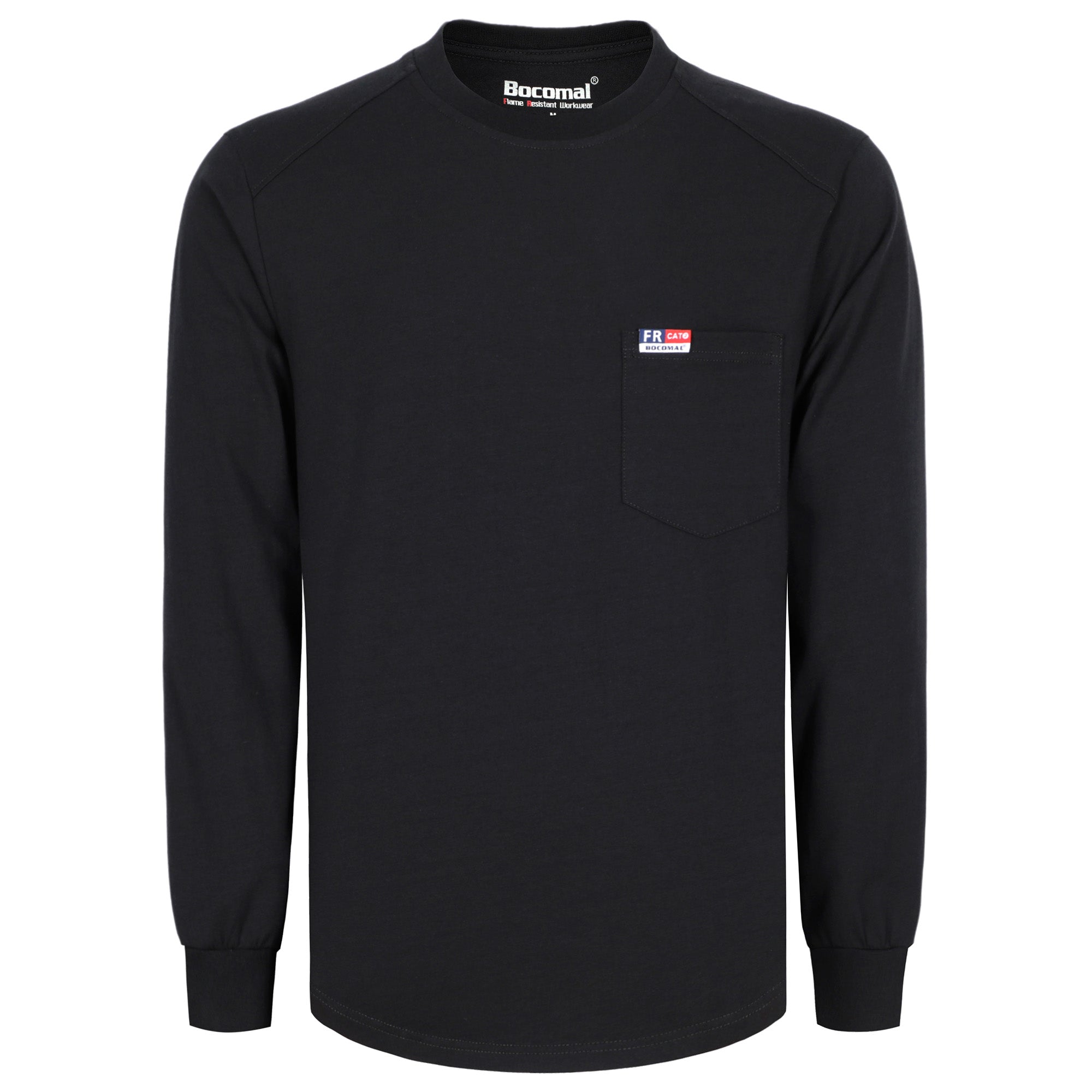 6OZ Crewneck Cotton Tencel Heather Blended FR Work T-Shirt - A335