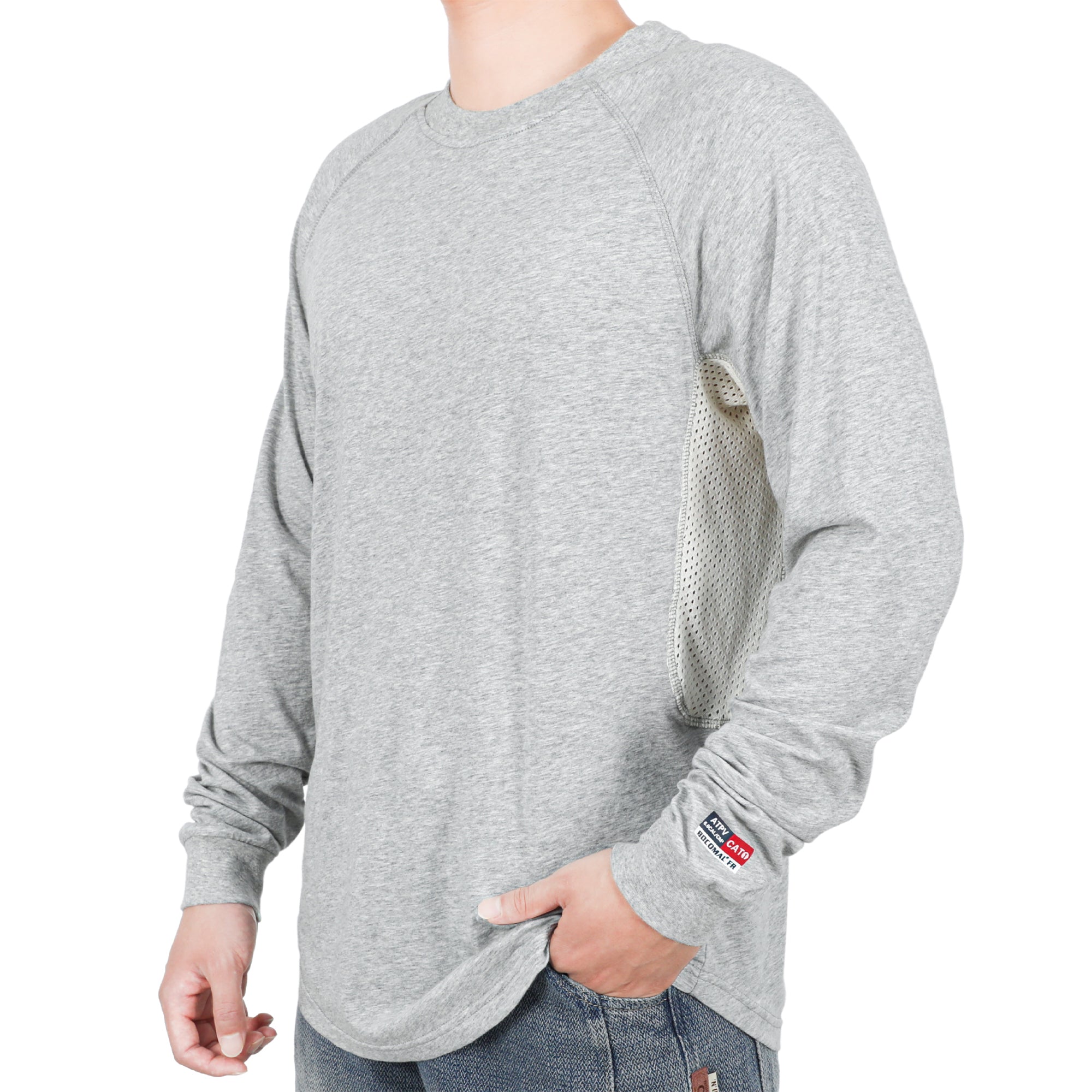 4.5OZ Vented Mesh Loose Fit EX Lightweight FR T-Shirts-9717