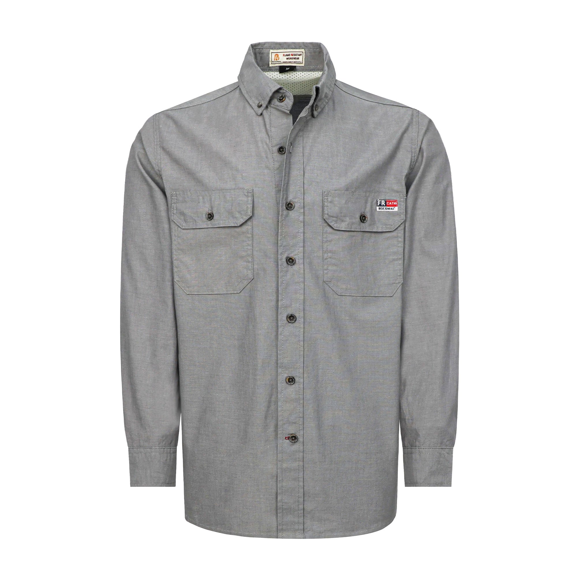 5.5OZ Lightweight Chambray Breathable Vented Back FR Shirts- B242