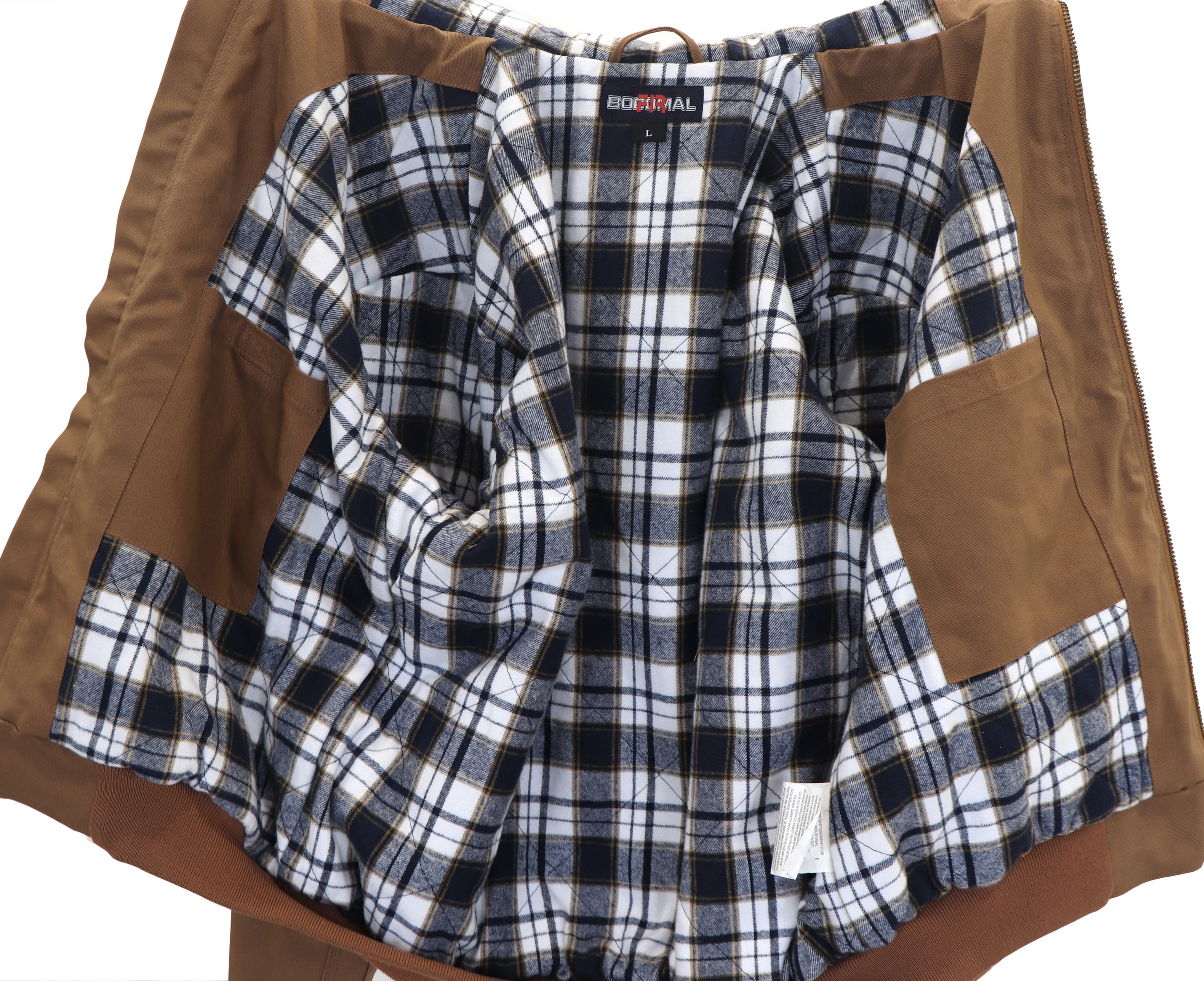 Lined Jacket Water/Rain Repellent and Oil Resistant Soft Flannel Lining -3004