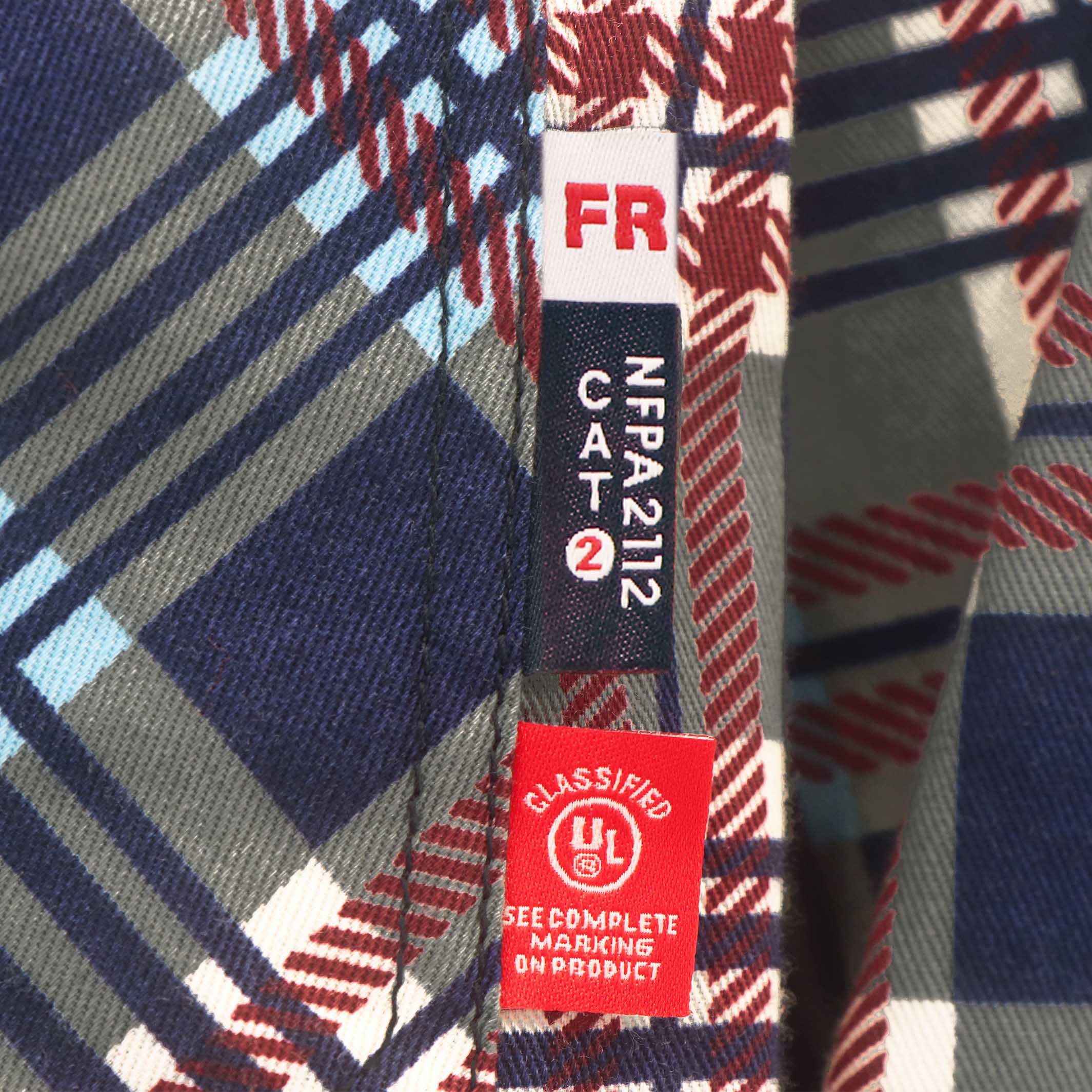 6.5OZ Printed Plaid Shirts With Pearl Snap (Final Sale)-3916