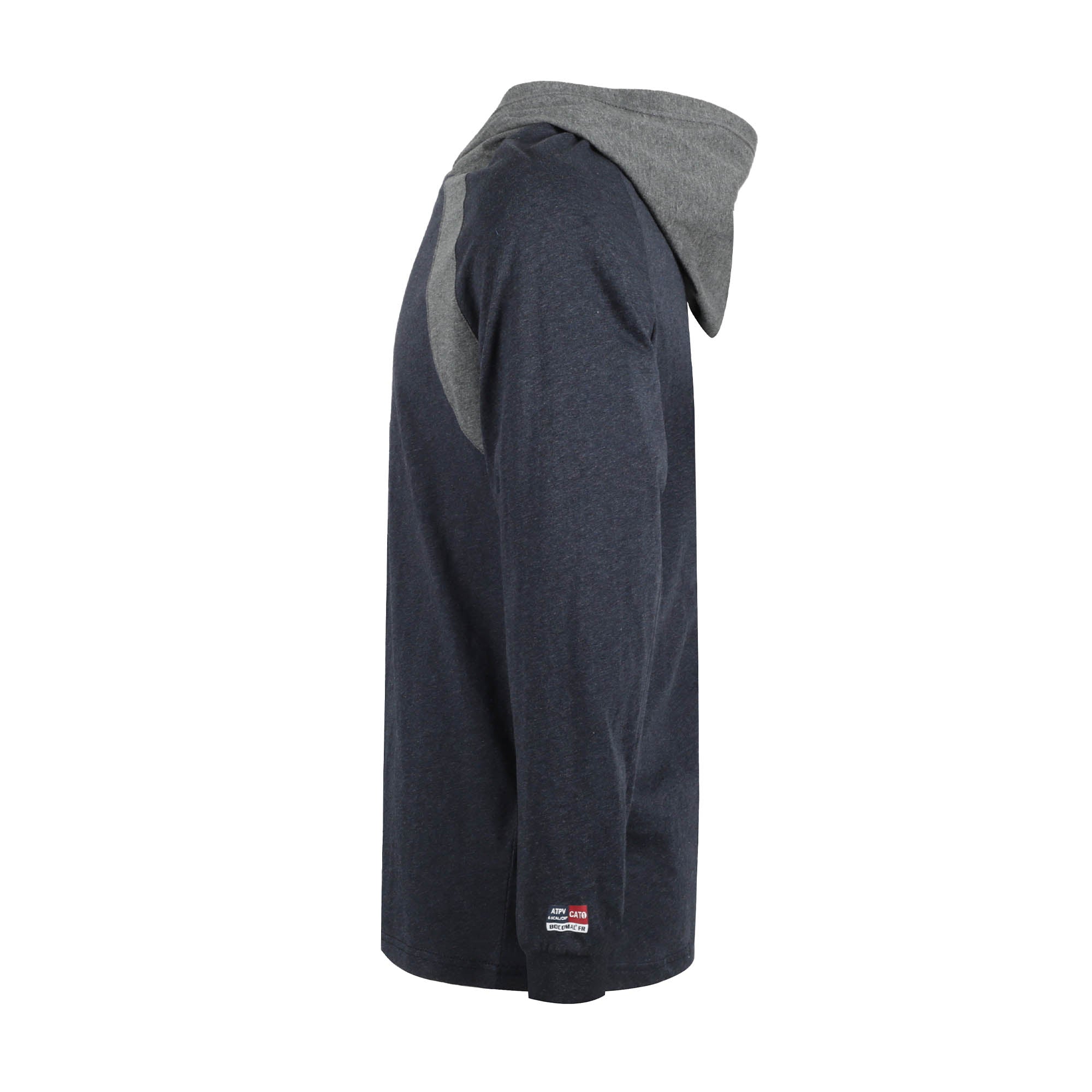 4.5OZ Buttonless Pullover T-Shirts/Contrast Fabric-4117