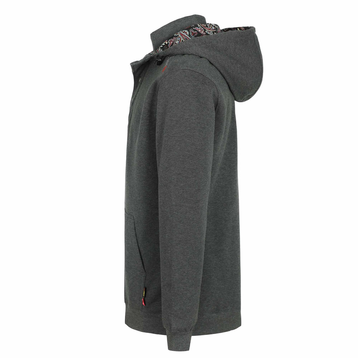 10.5 oz FR Quarter Zip Flapped Mock Neck Hooded Fleece Sweatshirts - C709