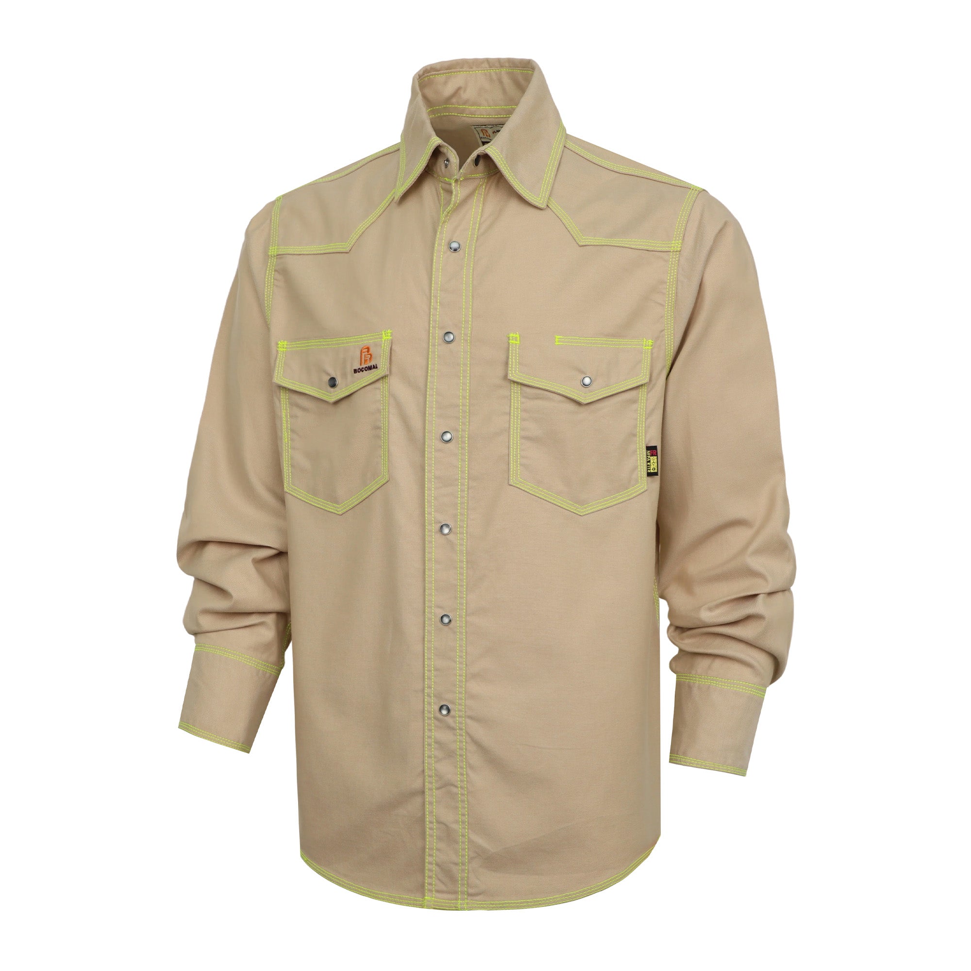 6.5OZ FR Work Shirt With Pearl Snap-0939